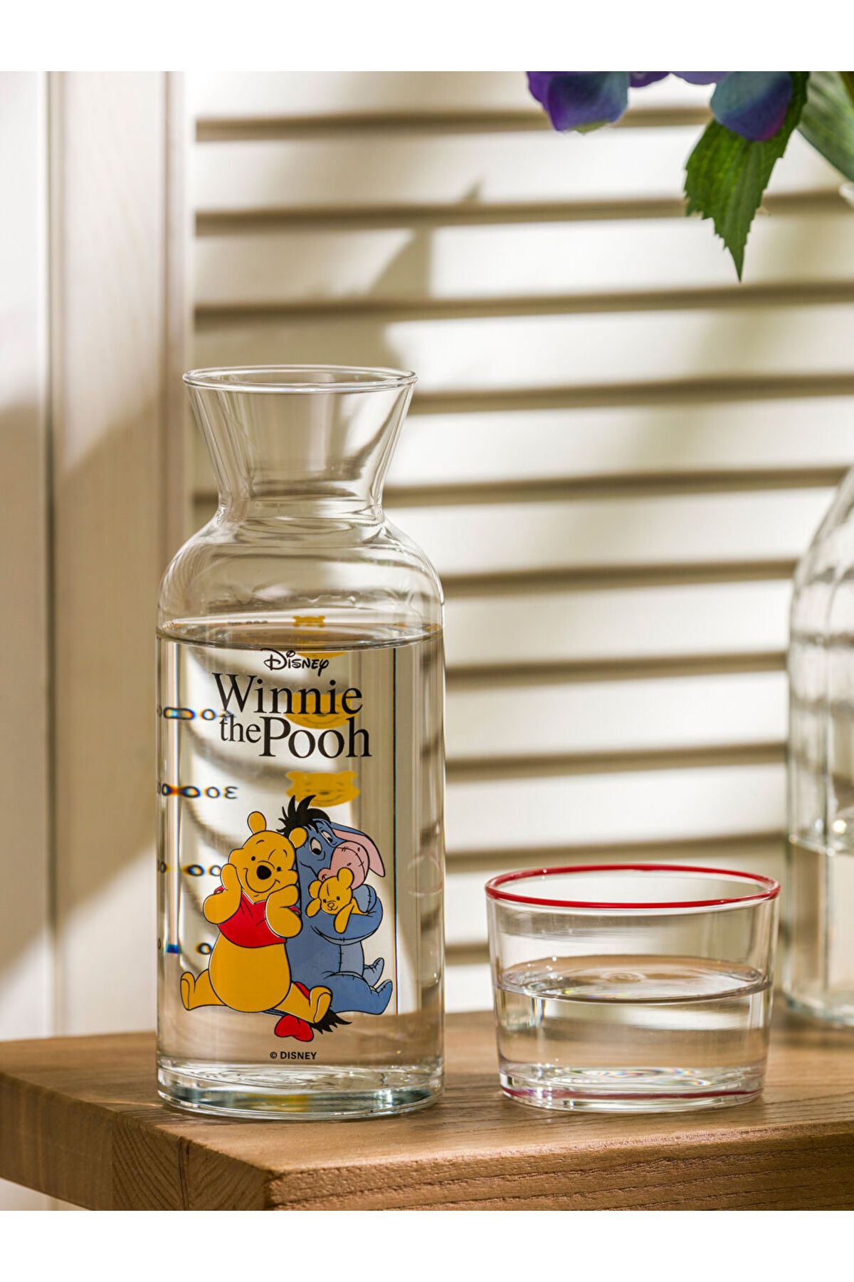 LC Waikiki Karişik Winnie The Pooh Baskılı Cam Su Şişesi 700 ml