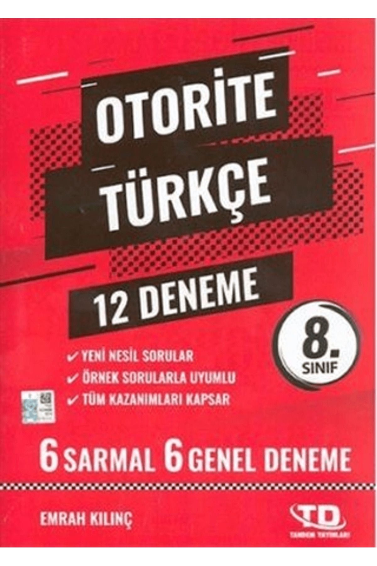 Tandem Yayınları 8. Sınıf Türkçe Otorite 12 Deneme