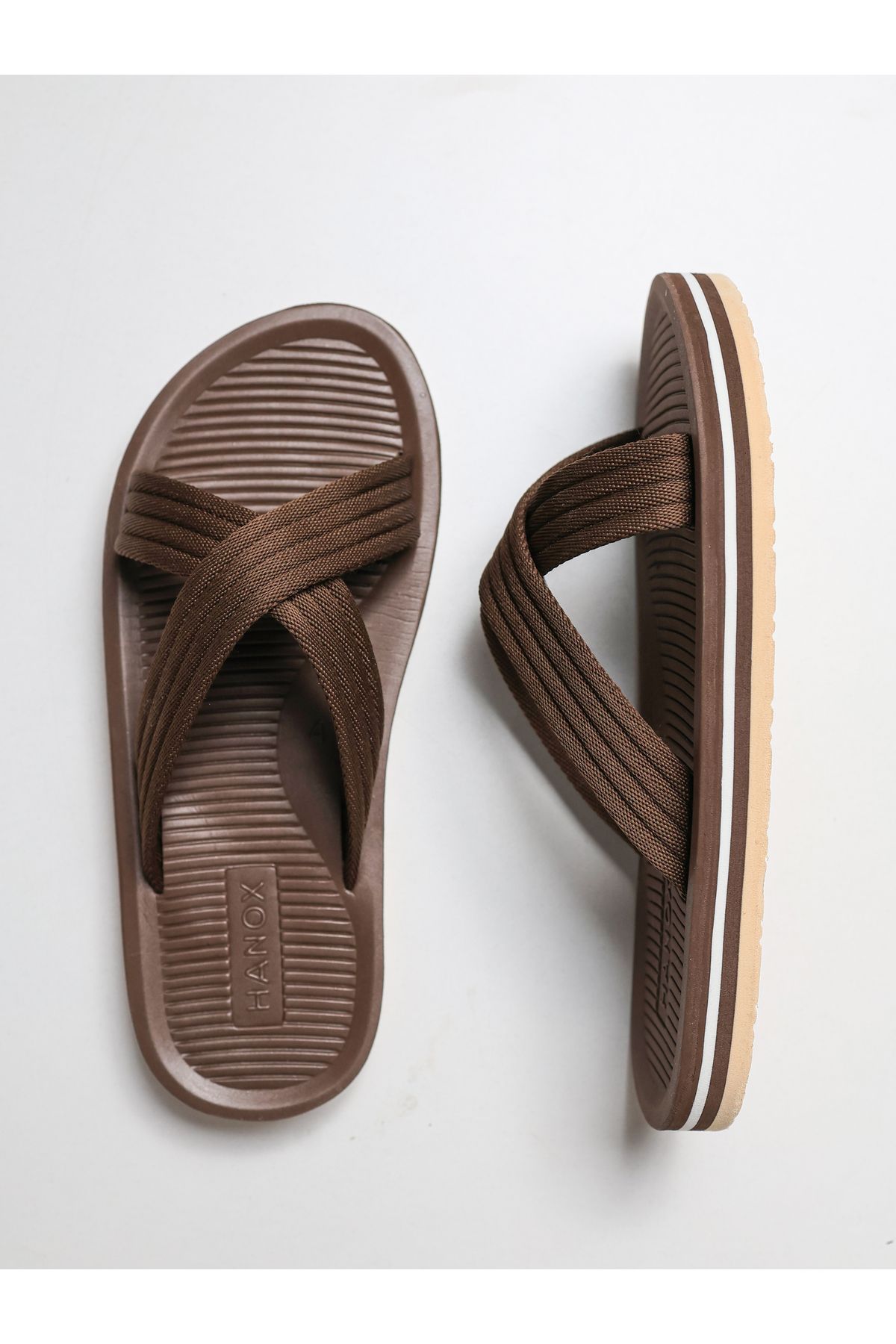 HANOX Ares Baskılı Eva Taban Erkek Parmak Arası Plaj Terlik Flip Flops (2.5) Cm
