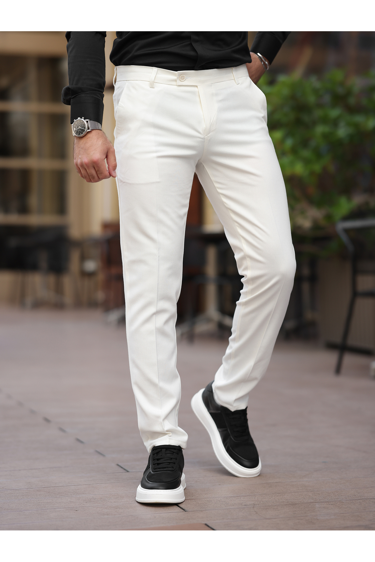 BASEL.CO  A Kalite Slim Fit Likralı Kumaş Pantolon - Görsel 2