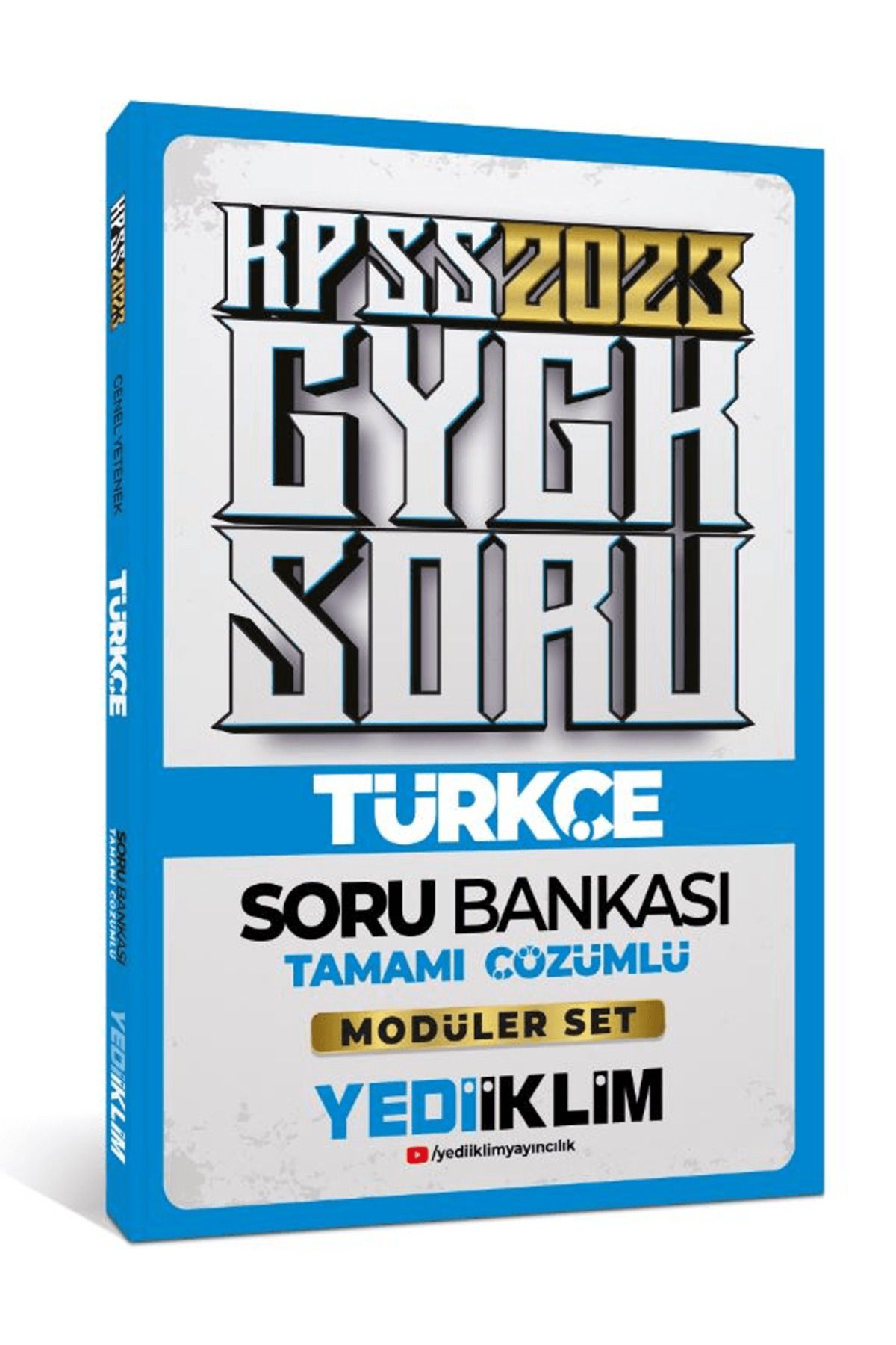 Yediiklim Yayınları 2023 KPSS Genel Yetenek Türkçe Tamamı Çözümlü Soru Bankası ( Modüler Set İçerisindeki)