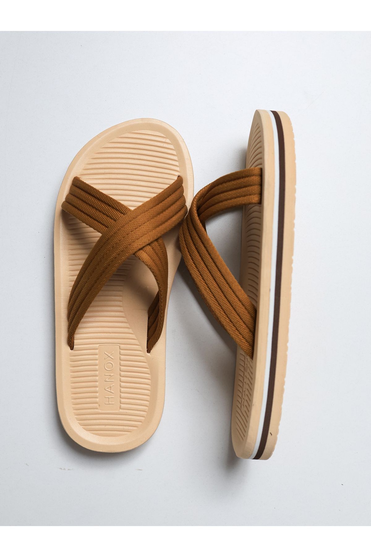 HANOX Ares Baskılı Eva Taban Erkek Parmak Arası Plaj Terlik Flip Flops (2.5) Cm