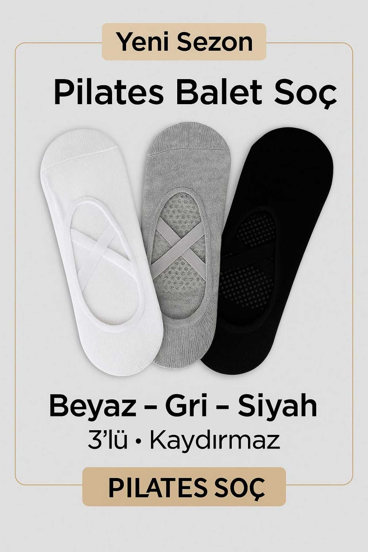 KAPAR ST SİLİKONLU PLATES ÇORABI 3 LÜ PAKET SÜPER FİYAT