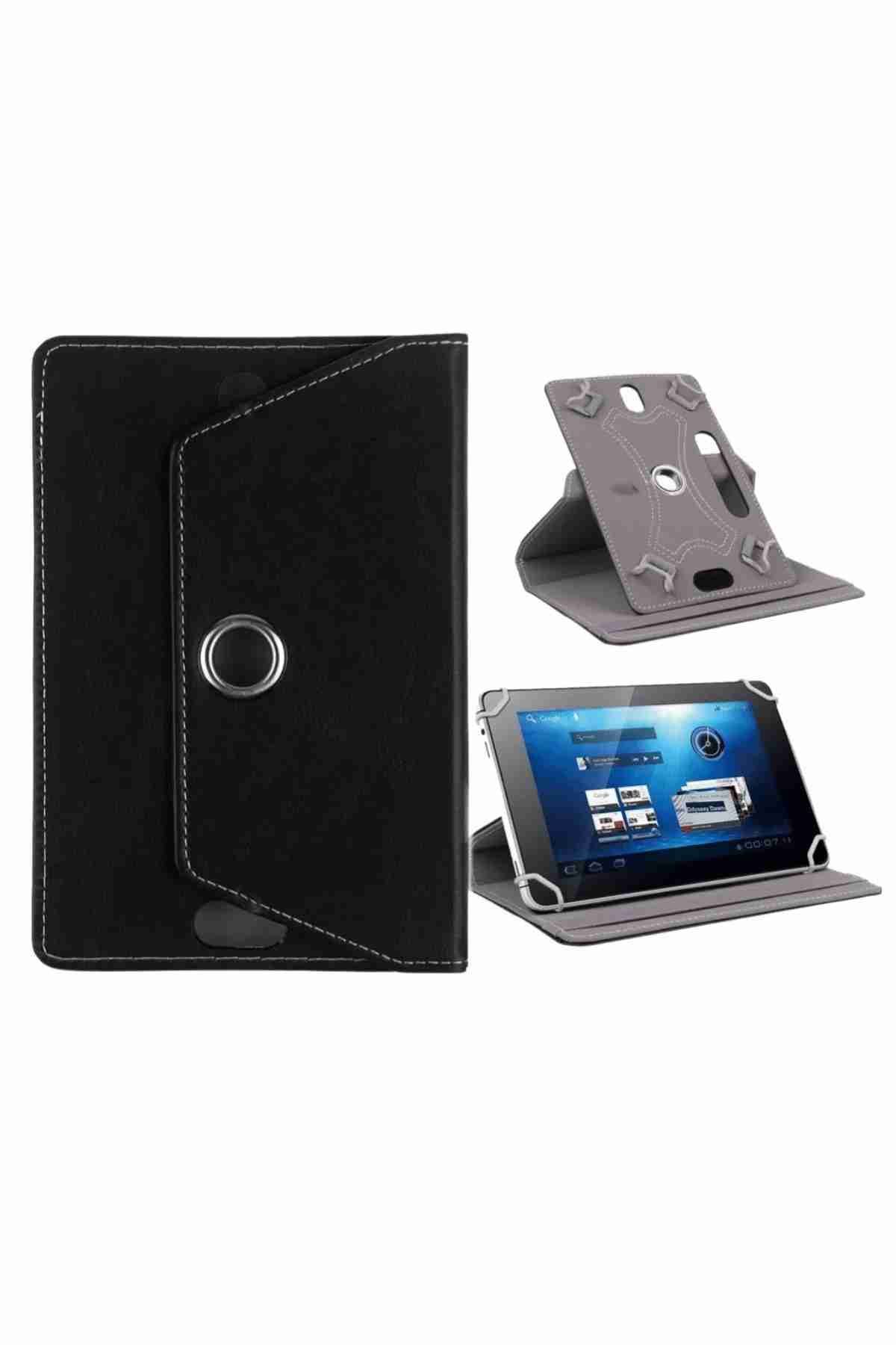 Fuchsia Smart Tab M8 Uyumlu 2ghz 2 32,8 1280x800 Ips 8" Standlı 360° Dönebilen Deri Tablet Kılıfı