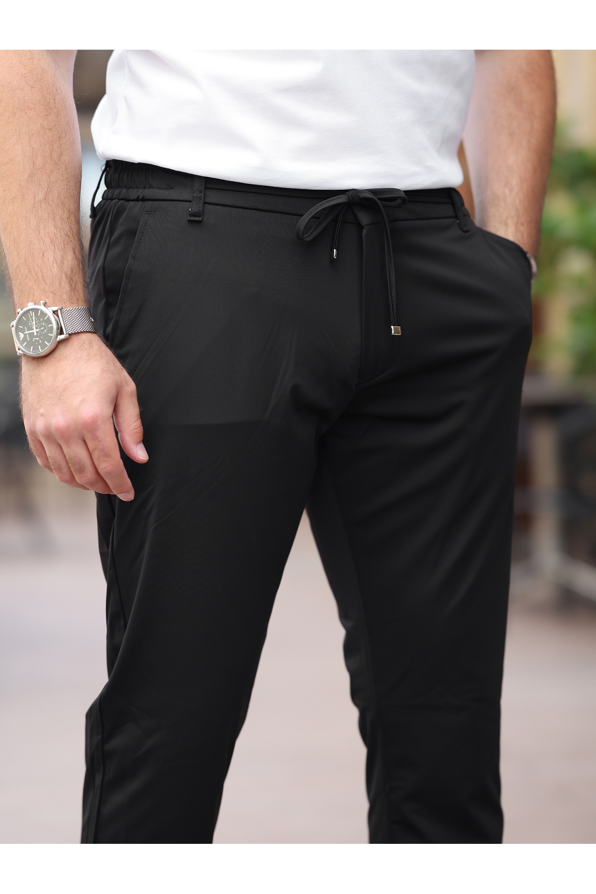 جاگر فوق سبک، نرم، نازک، انعطاف‌پذیر و اسلیم فیت — مشکی UltraJogger — تصویر 5 از 6