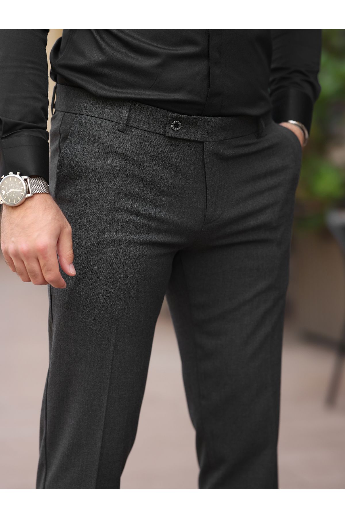 BASEL.CO A Kalite Slim Fit Likralı Kumaş Pantolon