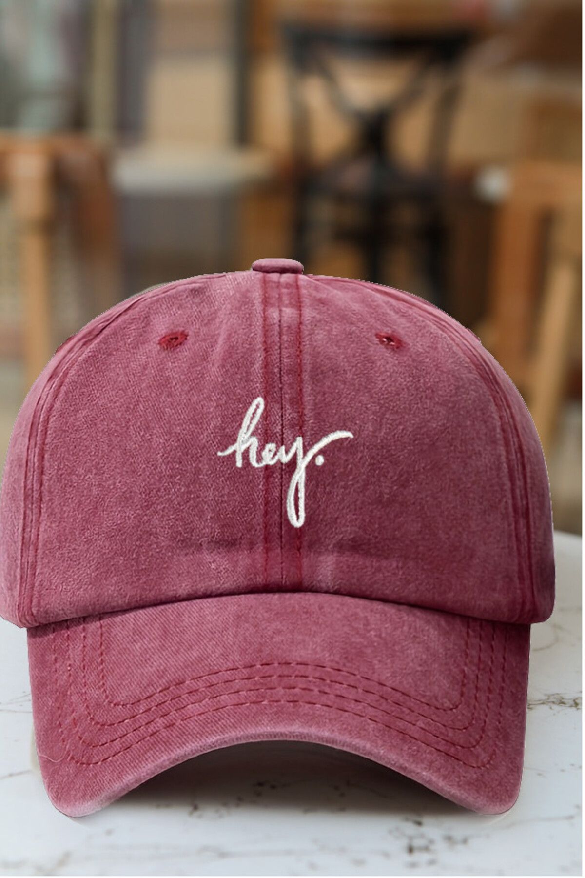 CAP BROS HEY NAKIŞLI ESKİTME KEP ŞAPKA