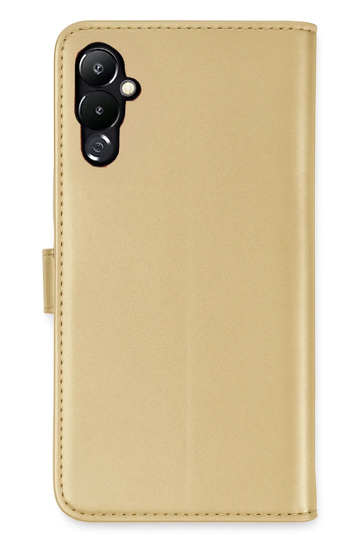 NewFace Tecno Pova 4 Kılıf Trend S Plus Kapaklı Kılıf - Gold MXMPA