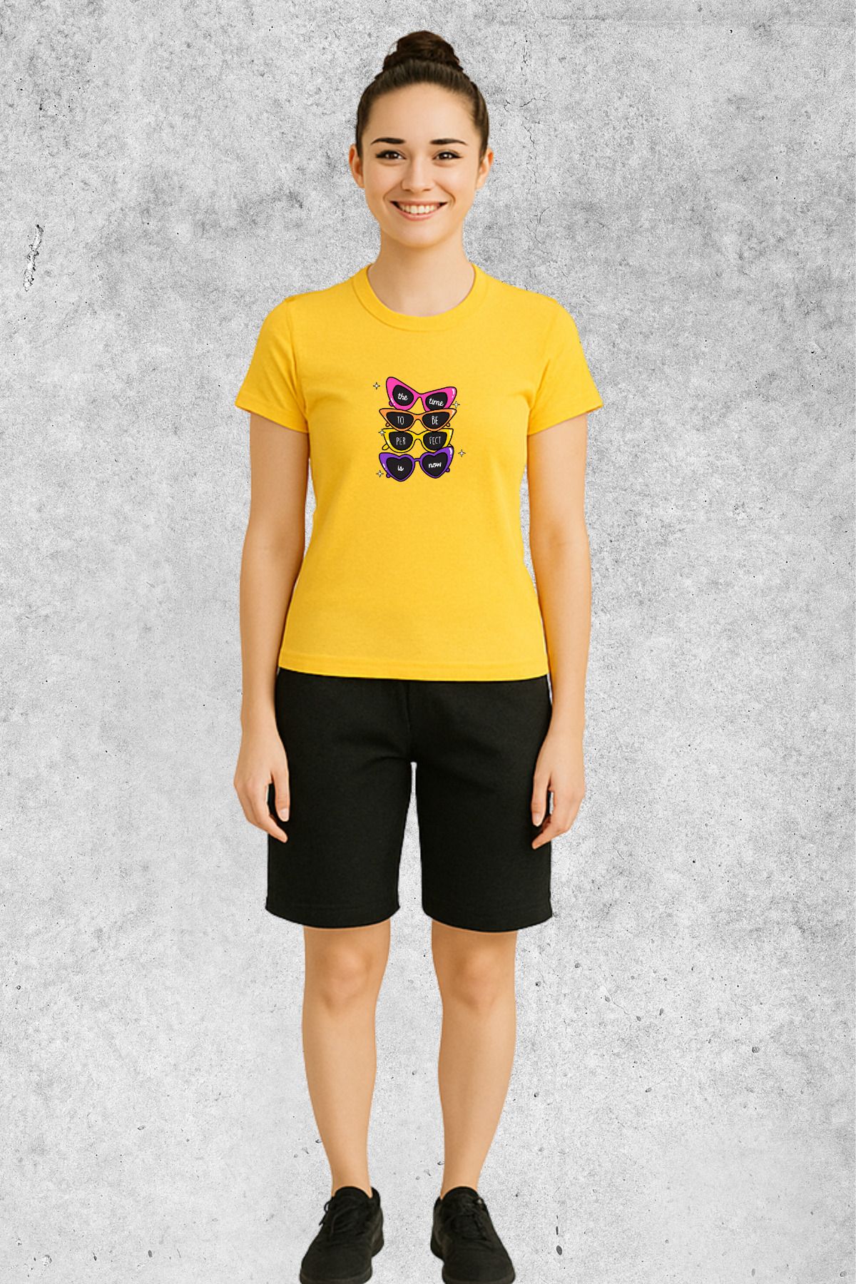 MOLICO BASİC unisex sıfır yaka kısa kollu SEE YOU baskılı TSHİRT