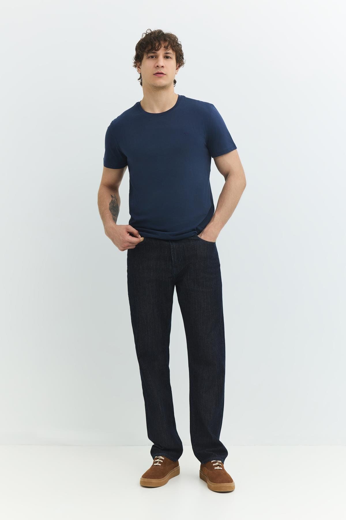Denim Trip Regular Fit Lacivert Erkek T-Shirt