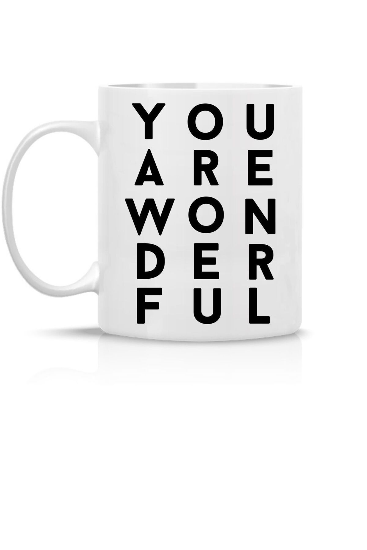 VANİLLA HANDESEVİM YOU ARE WONDERFUL BASKILI MOTİVASYON ÇAY KAHVE KUPASI