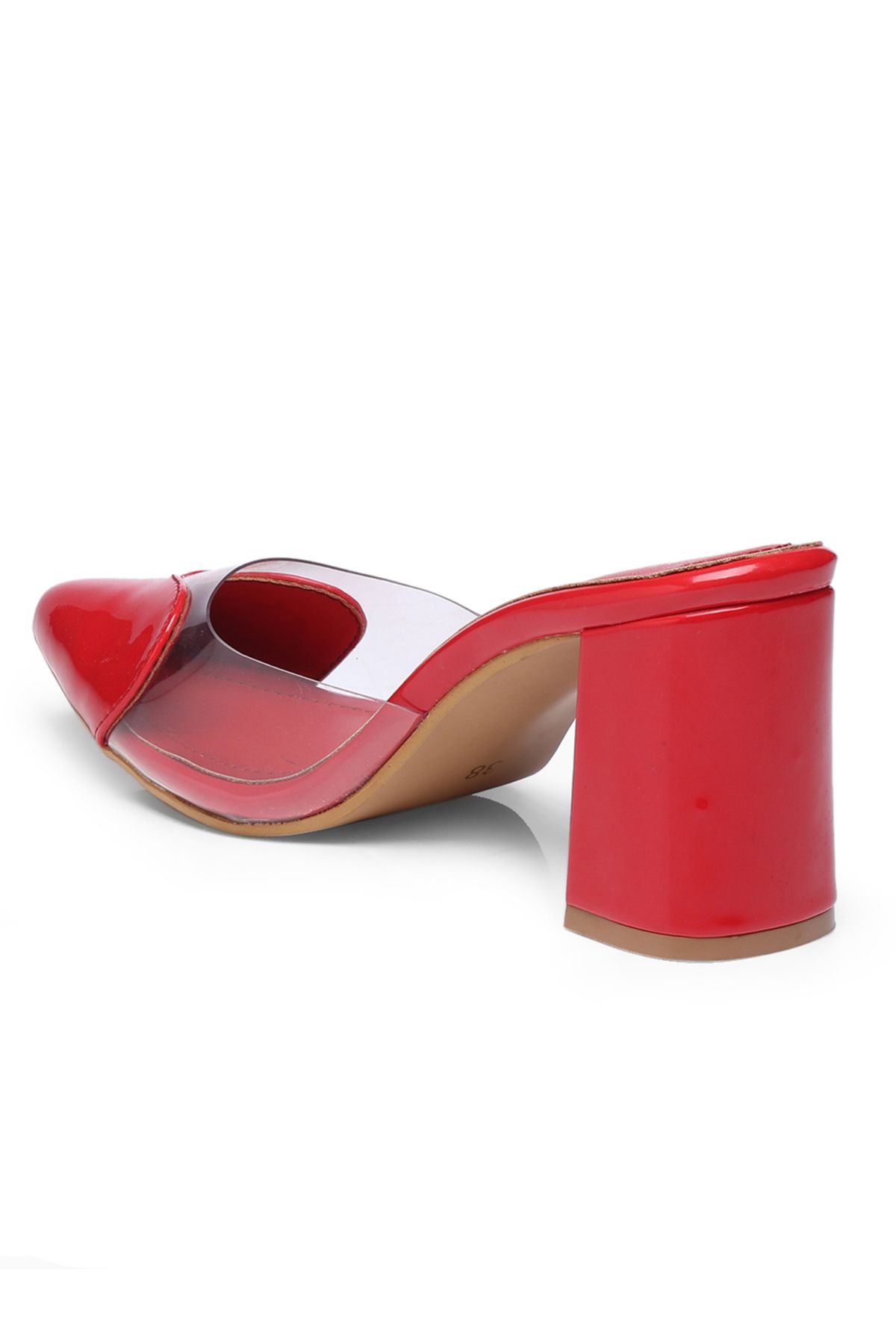 GNIST By Styli-Plain Pointed Toe Block Heel Mules 6