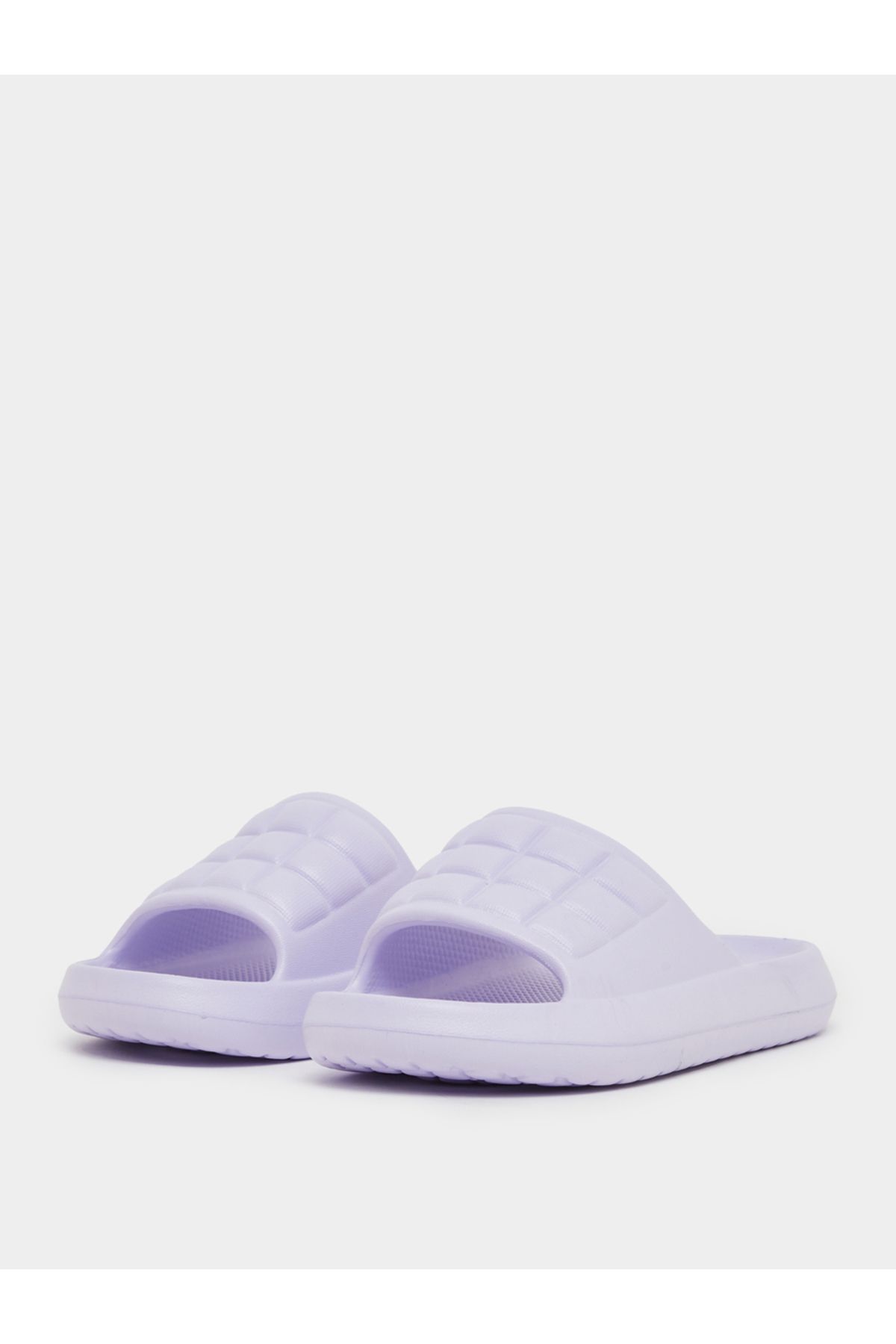 Take Two By Styli-Textured Checked Slip-On Slippers 2