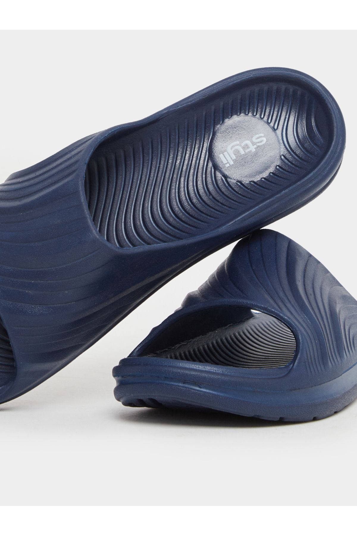 Styli-Abstract Textured Open Toe Slip-On Slides 3