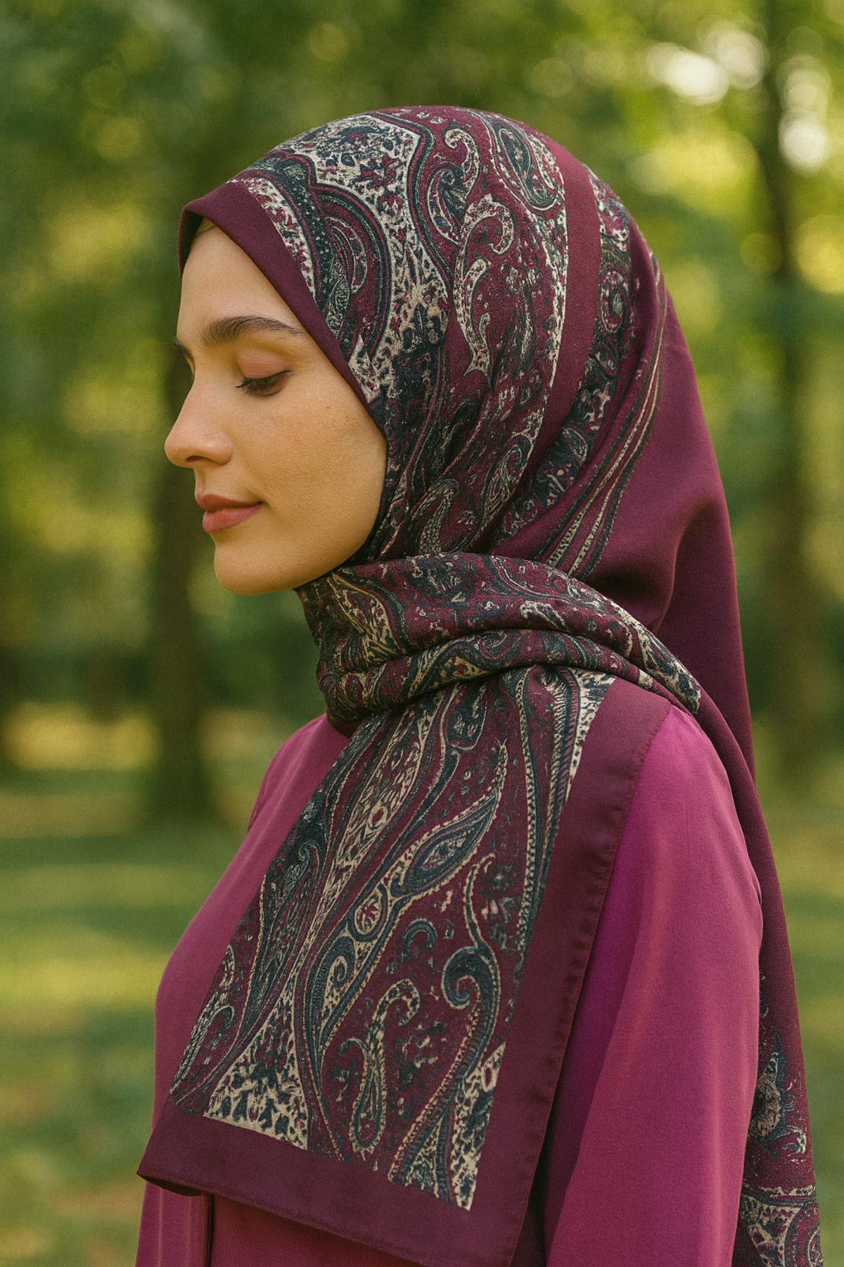 Nuva Land Bohem Tarz Şal – Desen Detaylı Retro Stil