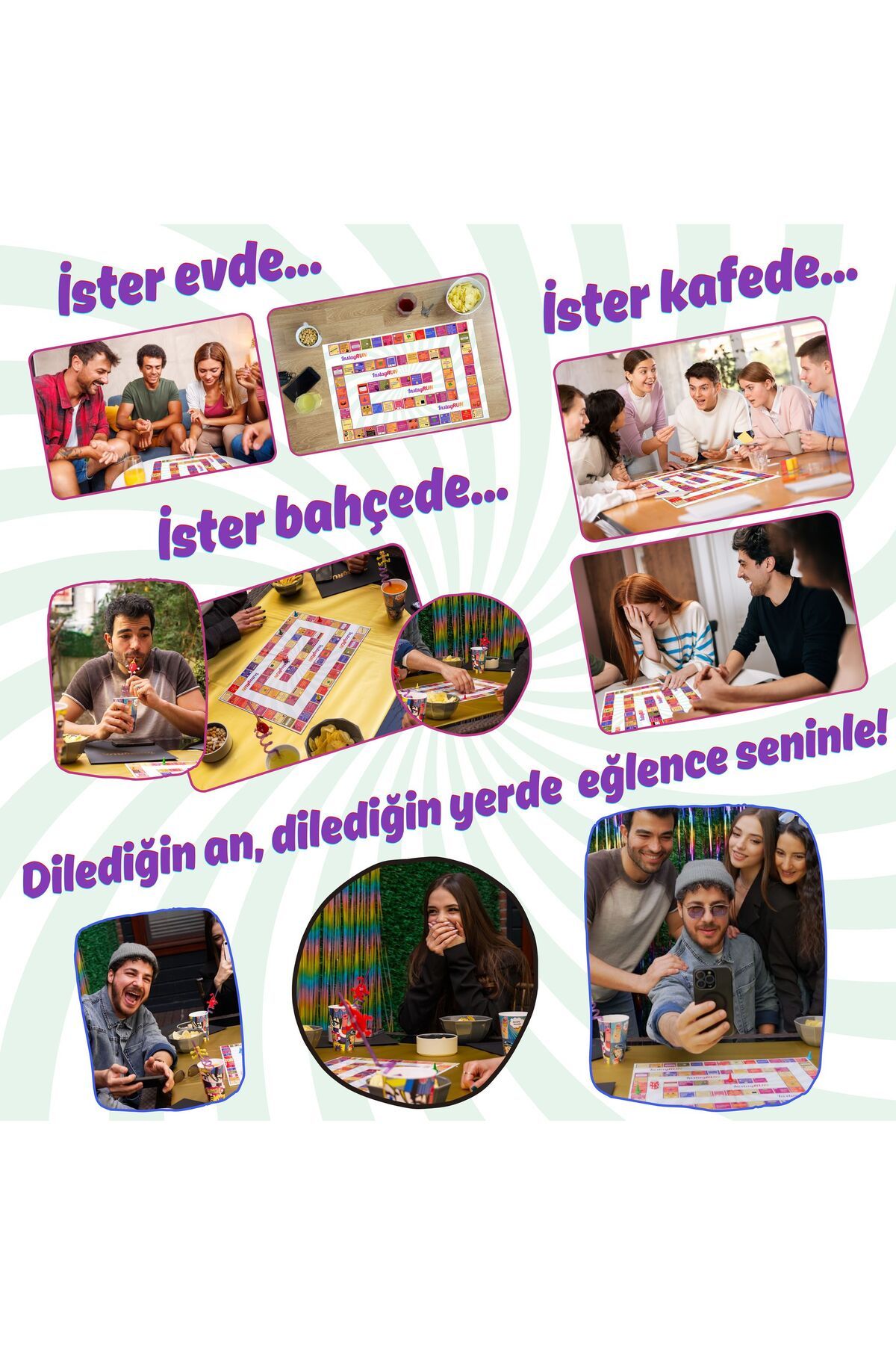 mybebish Instagrun Kutu Masa Oyunu - Ciftler Ve Partilerde Eglence Kutusu-Instagram Story & Reels Görevleri
