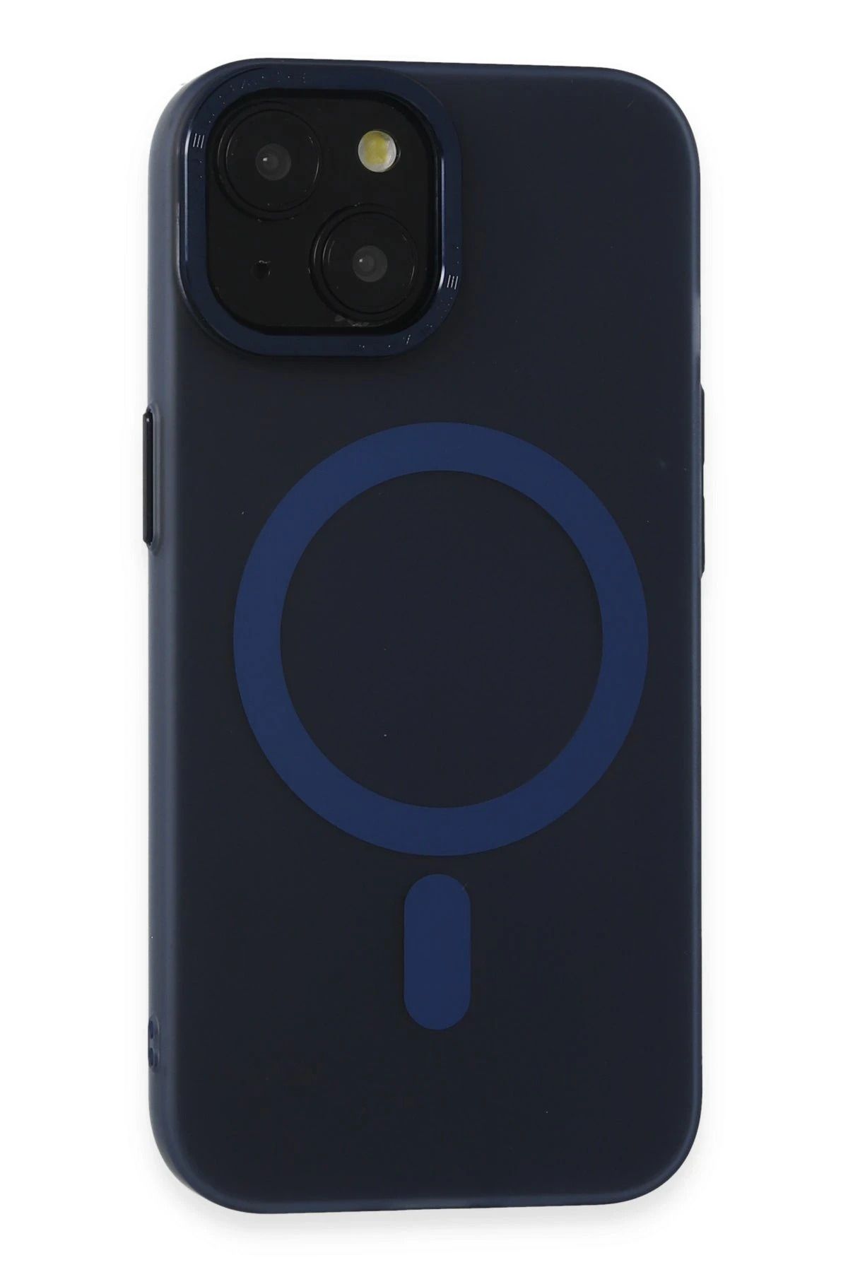 NewFace iPhone 15 Kılıf Lodos Magneticsafe Mat Kapak - Mavi DRSTR