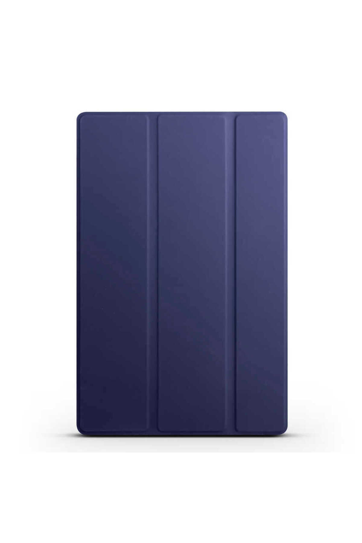 Galaxy Tab A8 10.5 SM-X200 (2021) Uyumlu TLZN Smart Cover Standlı 1-1 Kılıf-Lacivert