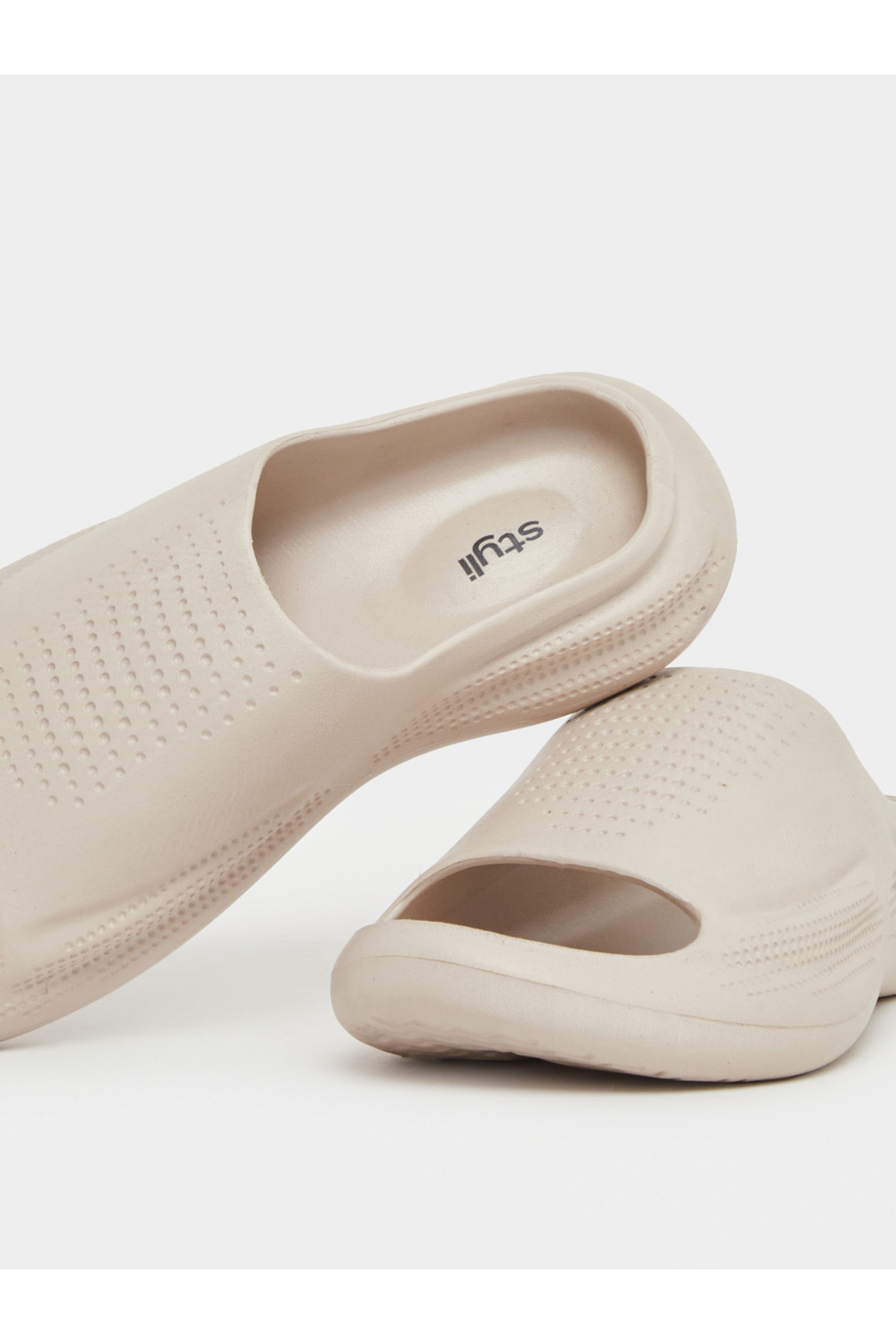 Styli-Perforated Open Toe Slip-On Slides 3