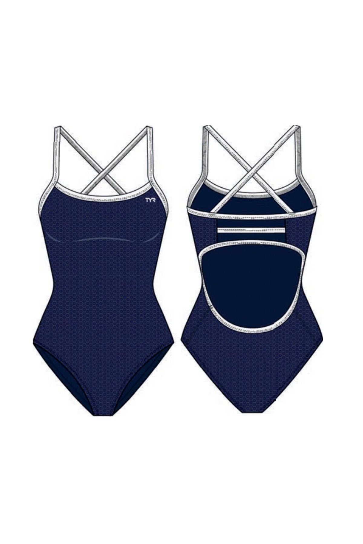 TYR Durafast Elite® TF Kadın Mayosu - Hexa (Lacivert)