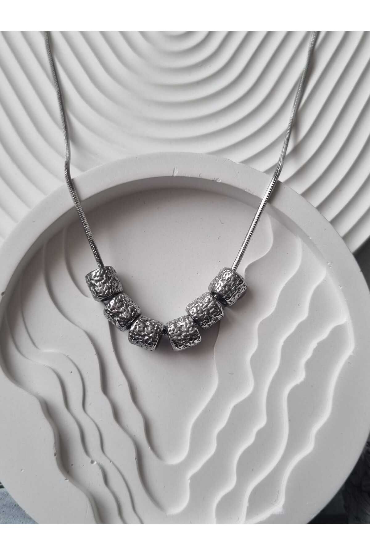 BRONZSTEEL Toplu silver kolye