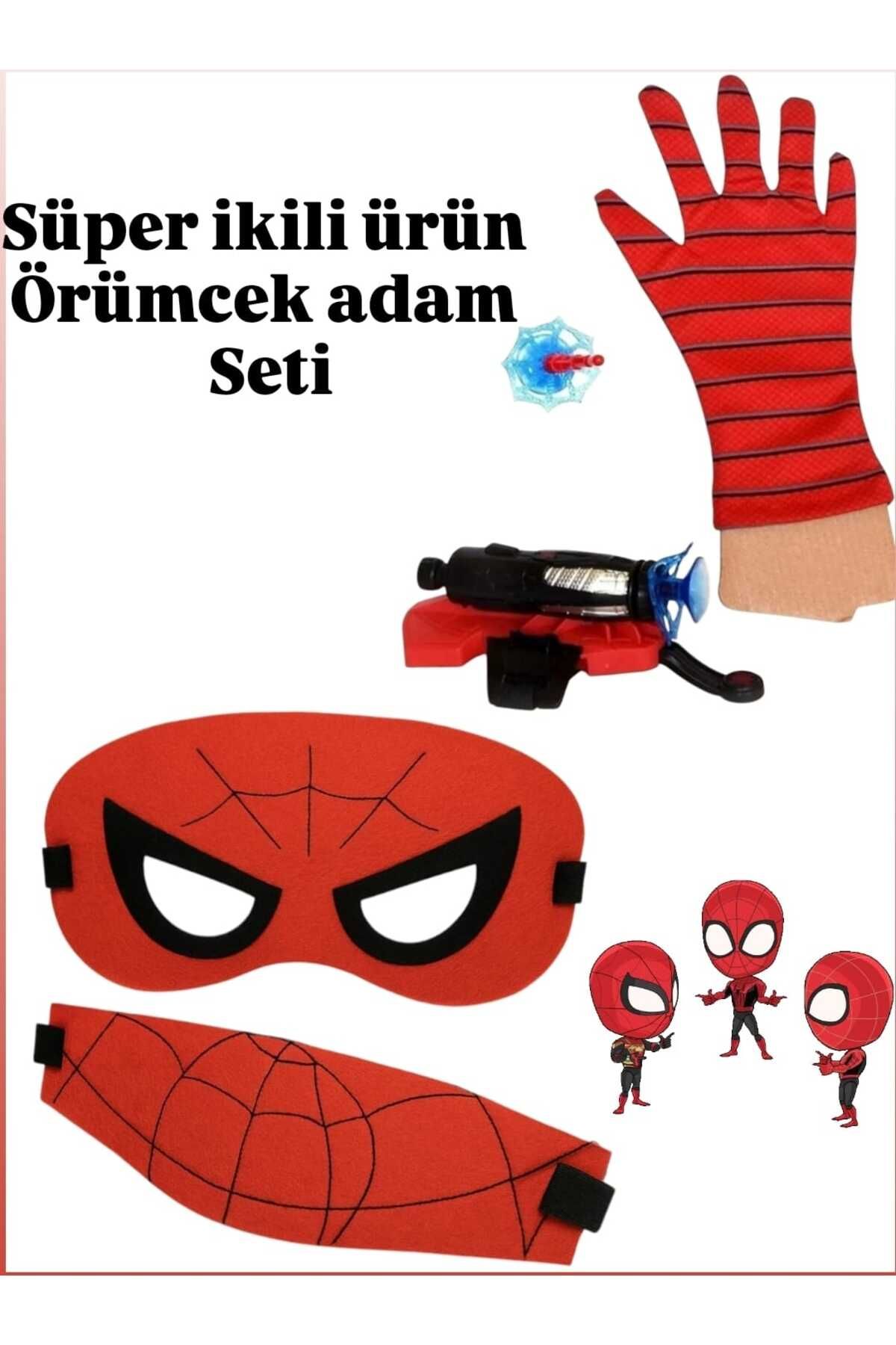 KİNKU Süper İkili Örümcek Adam Seti Örümcek Adam Ağı ve Örümcek Adam Maskesi