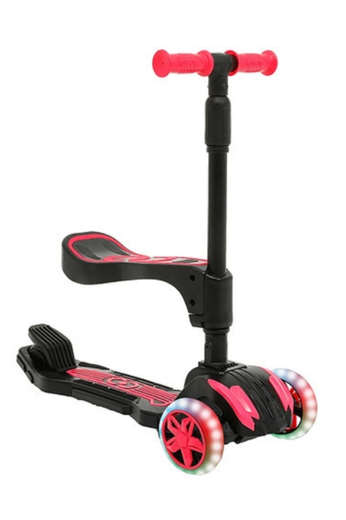 Scooter Oturaklı Scooter Işıklı 3 Tekerlekli Combo Scooter 3+ Yaş