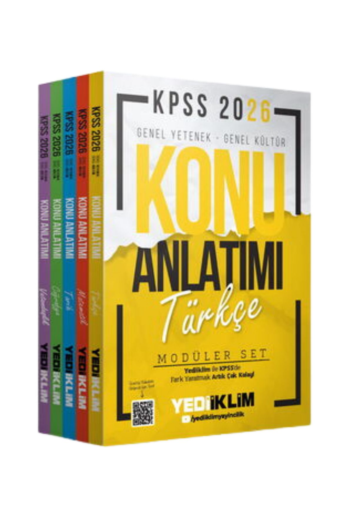 Yediiklim Yayınları 2026 KPSS Genel Yetenek-Genel Kültür Tüm Dersler Konu Anlatımı Modüler Set-5 Kitap-YEP YENİ
