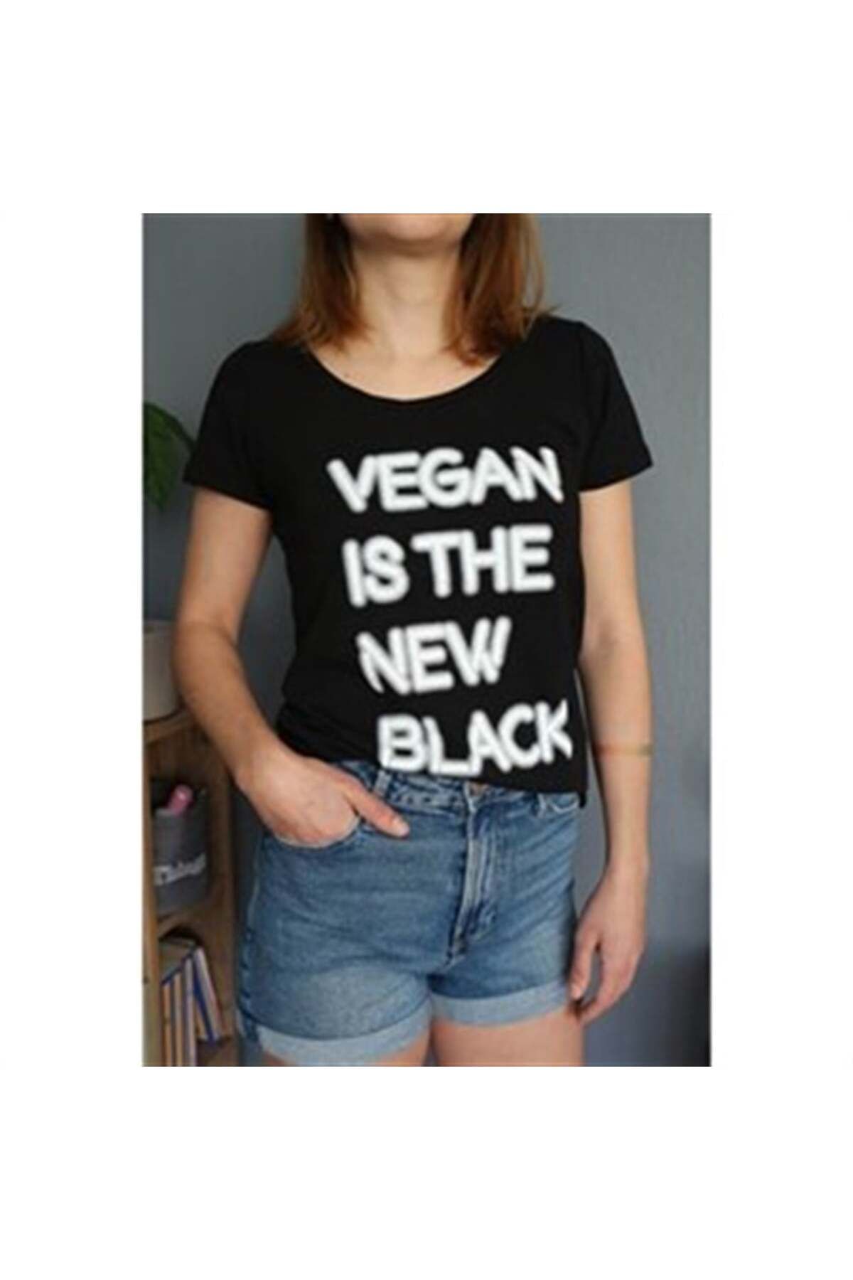 Vegan Bakkal Siyah Tshirt - Vegan Is The New Black