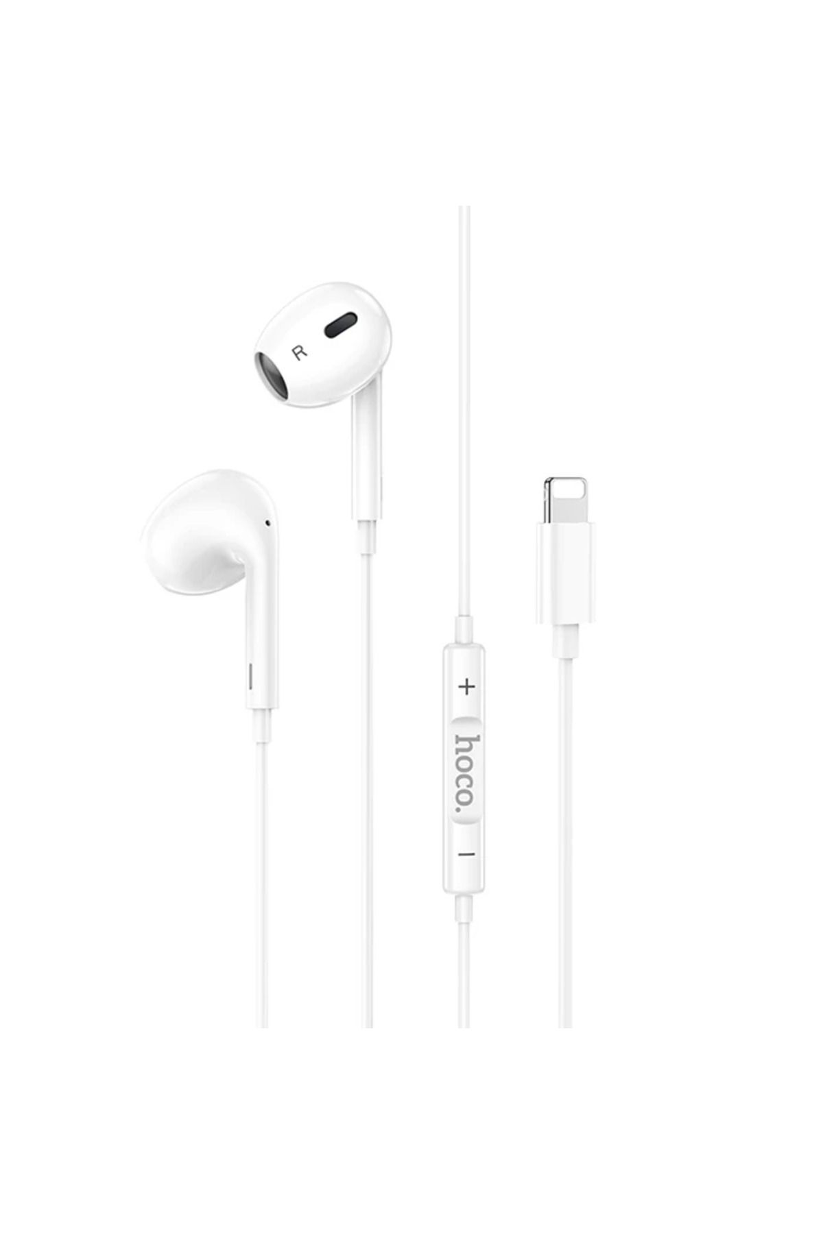 Uyguna Kapında HOCO M1 Max iPhone Lightning Kulakiçi Mikrofonlu Kablolu Kulaklık-(5775) - SVU8453-8690