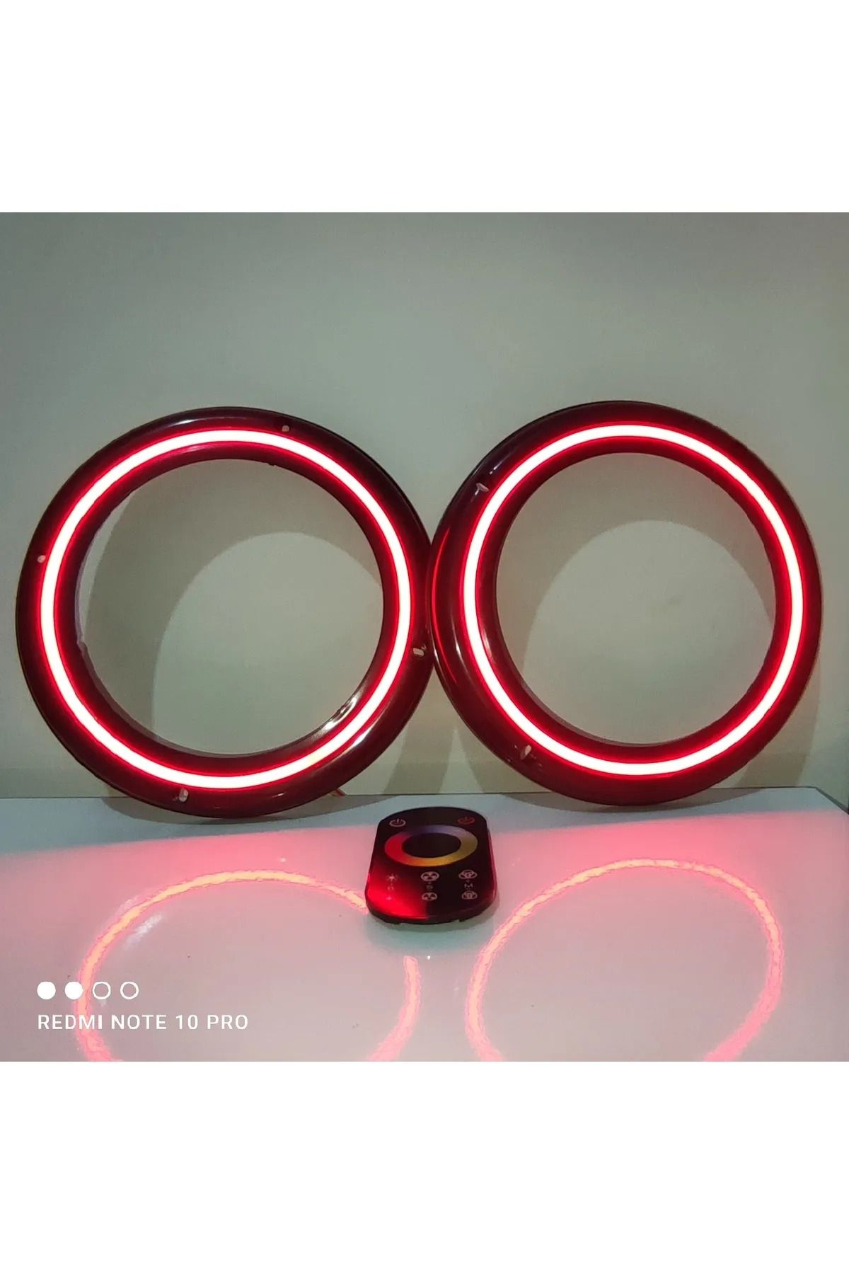 LED LEVEL Dokunmatik Kumandalı 20 CM Neon Işıklı Midrange Hoparlör Kapağı içi boş 2 Takım 4 Adet