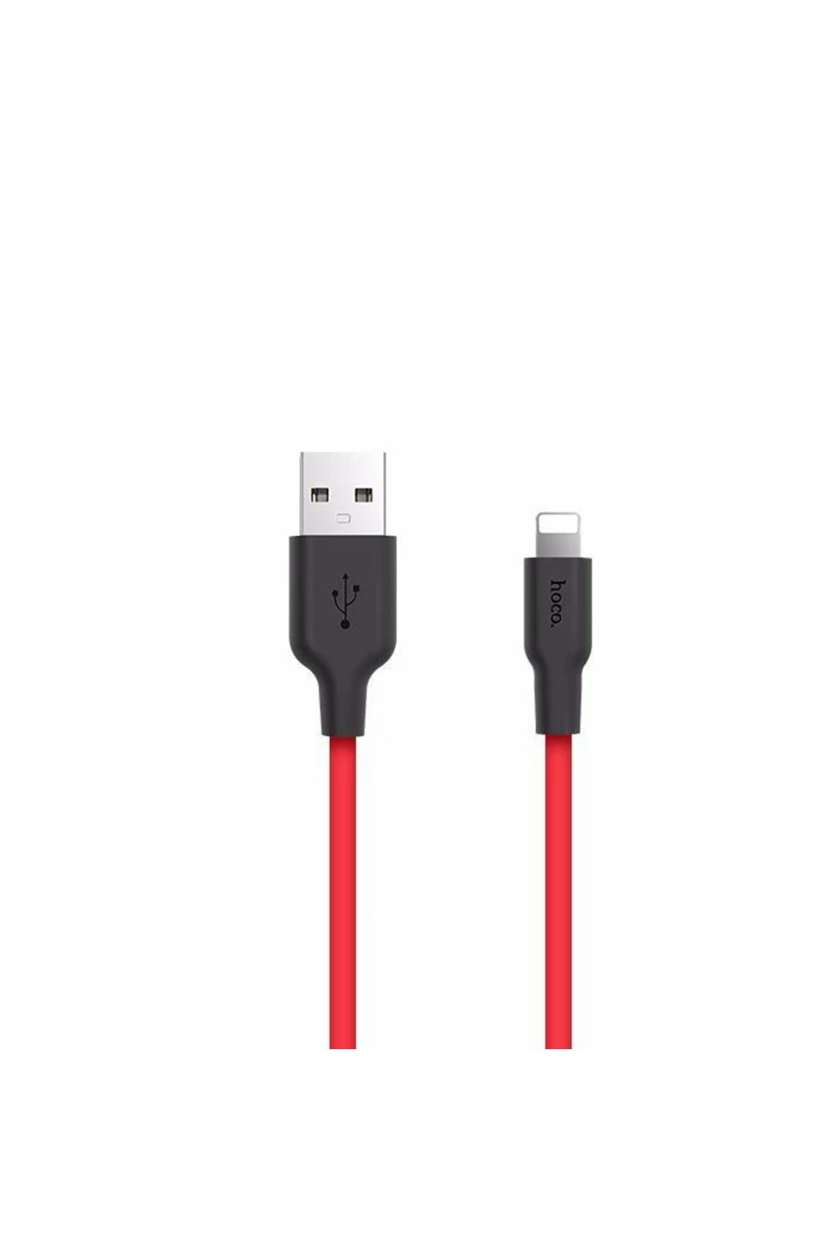 OEM HOCO X21 USB to iPhone Lightning 2A Silikon Hızlı Şarj ve Data Kablosu-(5775) - MLN9330-3459