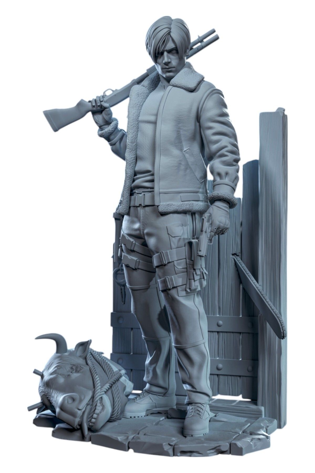 Miyazaki Premium Leon Scott Kennedy Figürü | Resident Evil Koleksiyonu