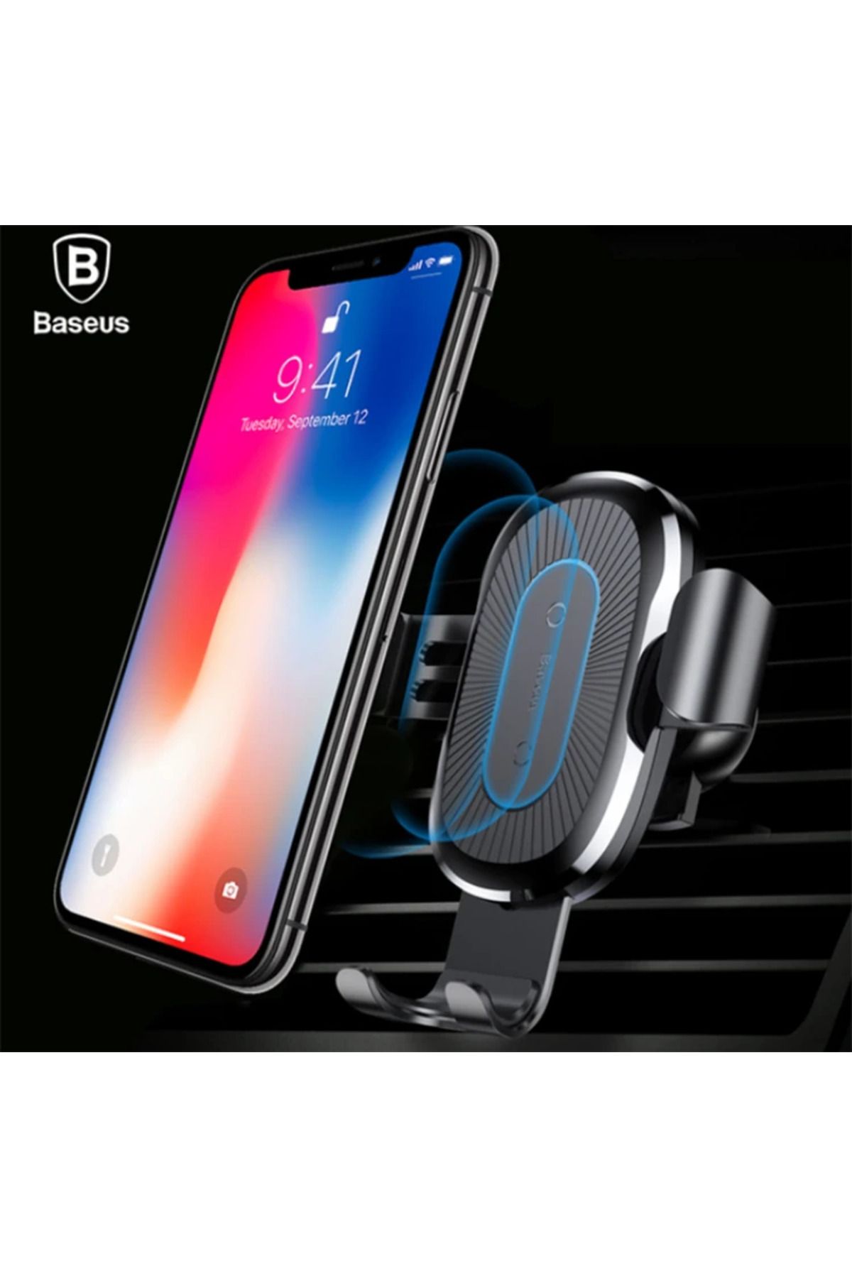 mudikonsept Wxyl-01 Araç İçi Telefon Tutucu ve Kablosuz Şarj Aleti-(5775) - MDE4194-1106