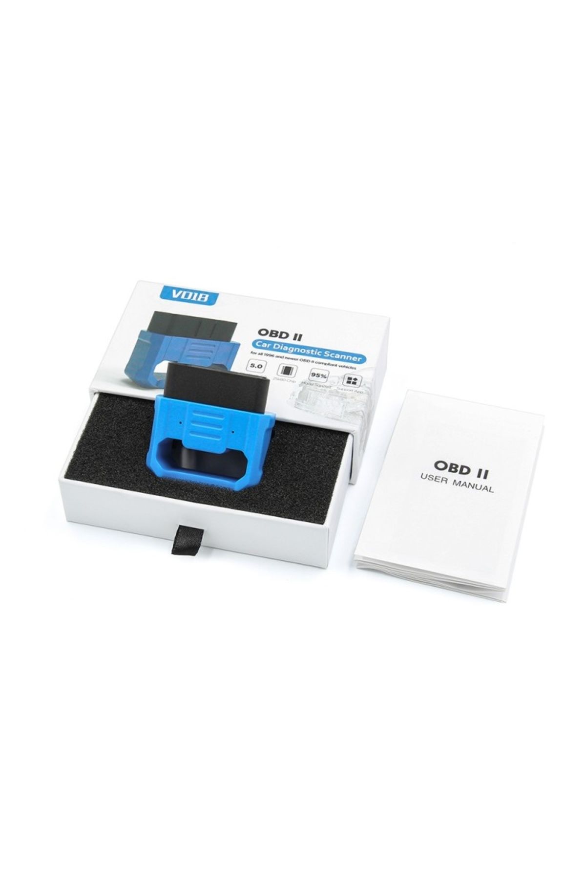 TECHSTAR-Interfață de diagnosticare multi-marcă V018, OBD2, Bluetooth 5.0, iOS, Android 6