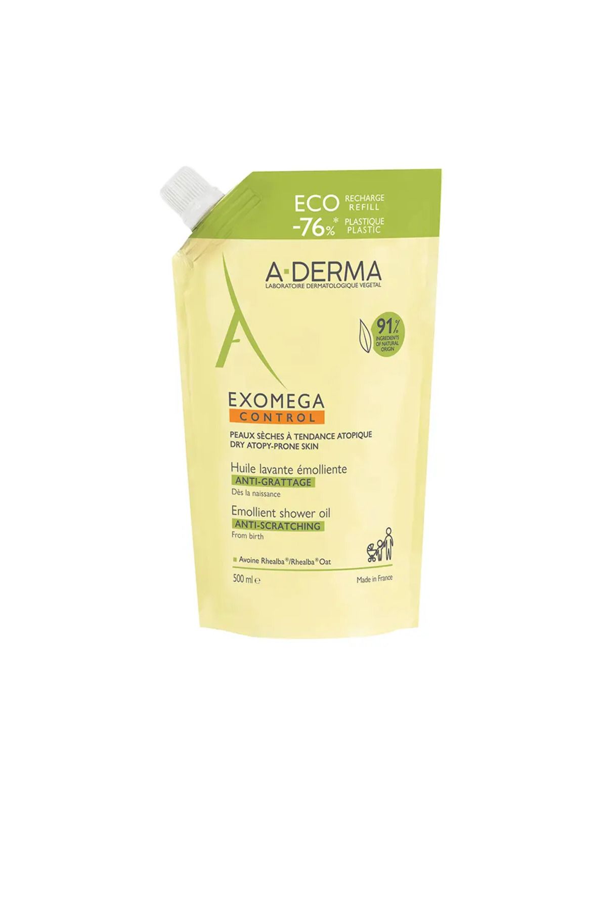A-DERMA Rezerva Ulei De Dus Hidratant Si Calmant Exomega Control 500 Ml Unisex - One Size