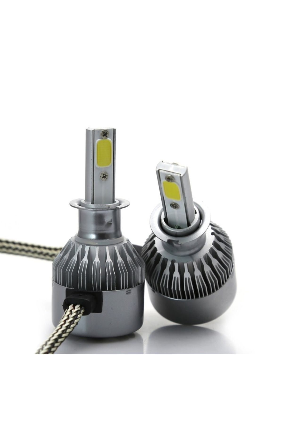 TECHSTAR-Set of 2 Techstar® C6 Auto LEDs, H3, 36w, 3800 Lumens, 6500K, AUTO, 12-24 Volts, COB 8