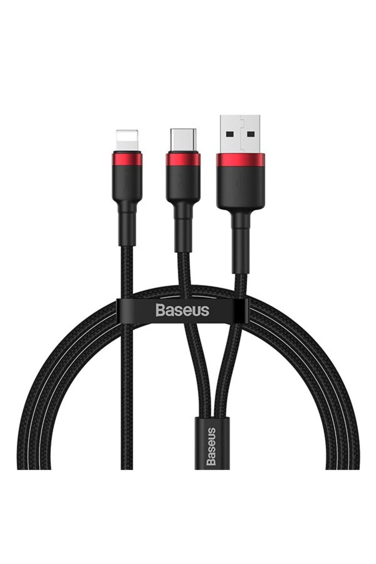 mudikonsept Cafule 2in1 Type C PDHızlı Şarj+iPhone Hızlı USB Şarj Kablosu-(5775) - MDE4237-3543
