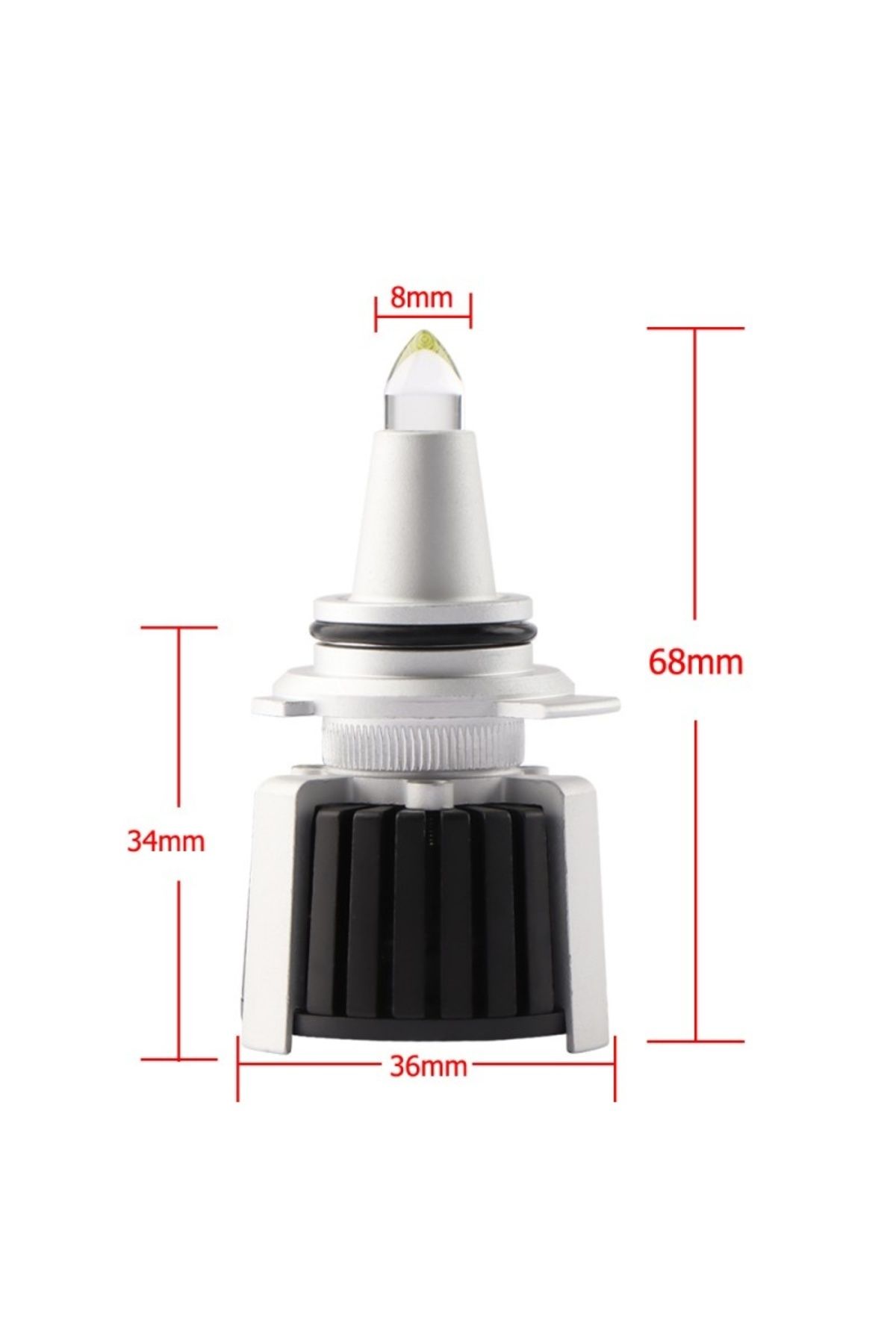 TECHSTAR-Set of 2 Techstar® R10 Auto LEDs, 9012, 45w, 5000 Lumens, 6500K, AUTO, 12-24 Volts, CSP, Canbus, Alu 7