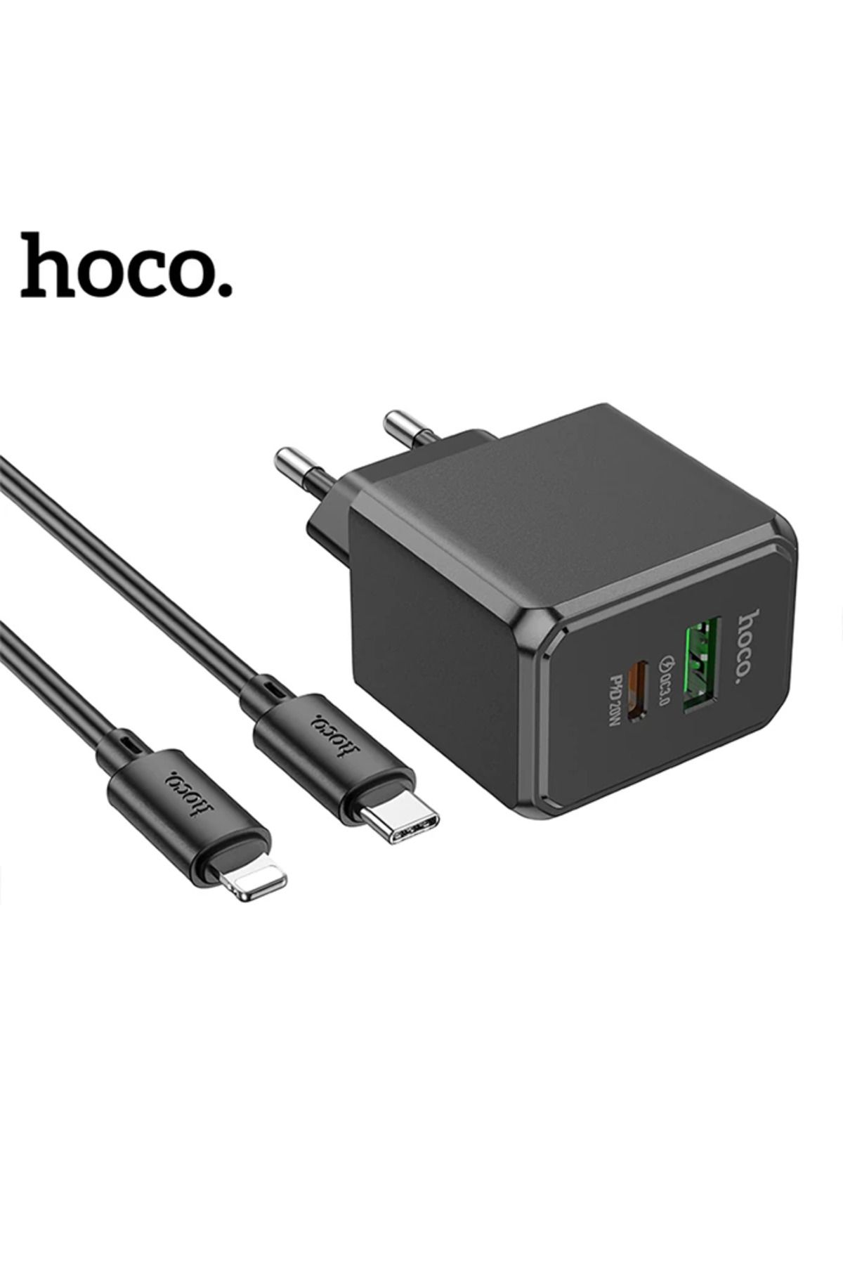 Notcraft HOCO CS14A Ocean PD20W+QC3.0 Girişli Hızlı Şarj Başlığı Ve Type-C To iPhone - NOTFRAFT5195
