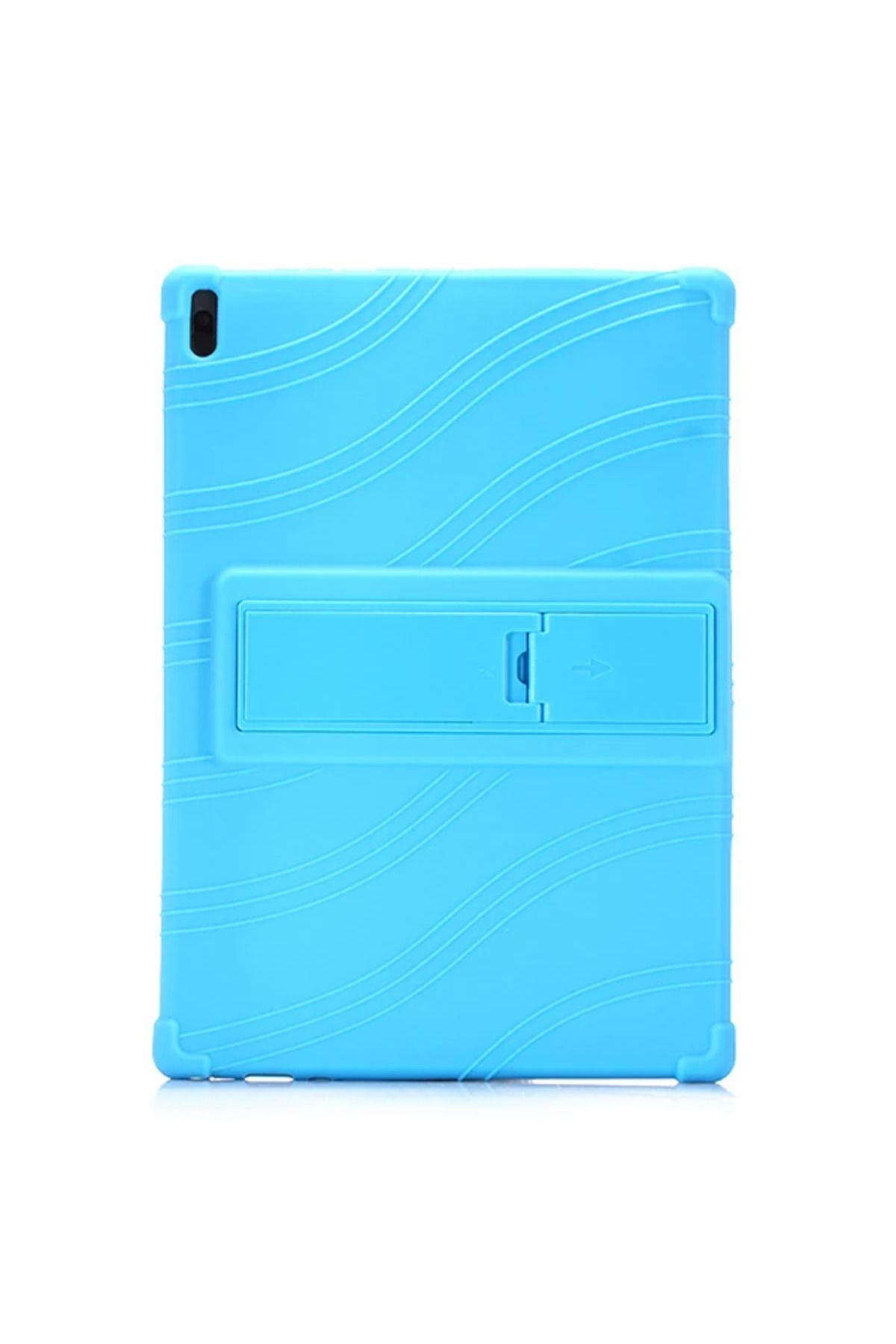 Uyguna Kapında Tab E10 TB-X104F Tab 4 10.1 Inch Tablet Standlı Silikon Kılıf-(5775) - SVU5611-9533
