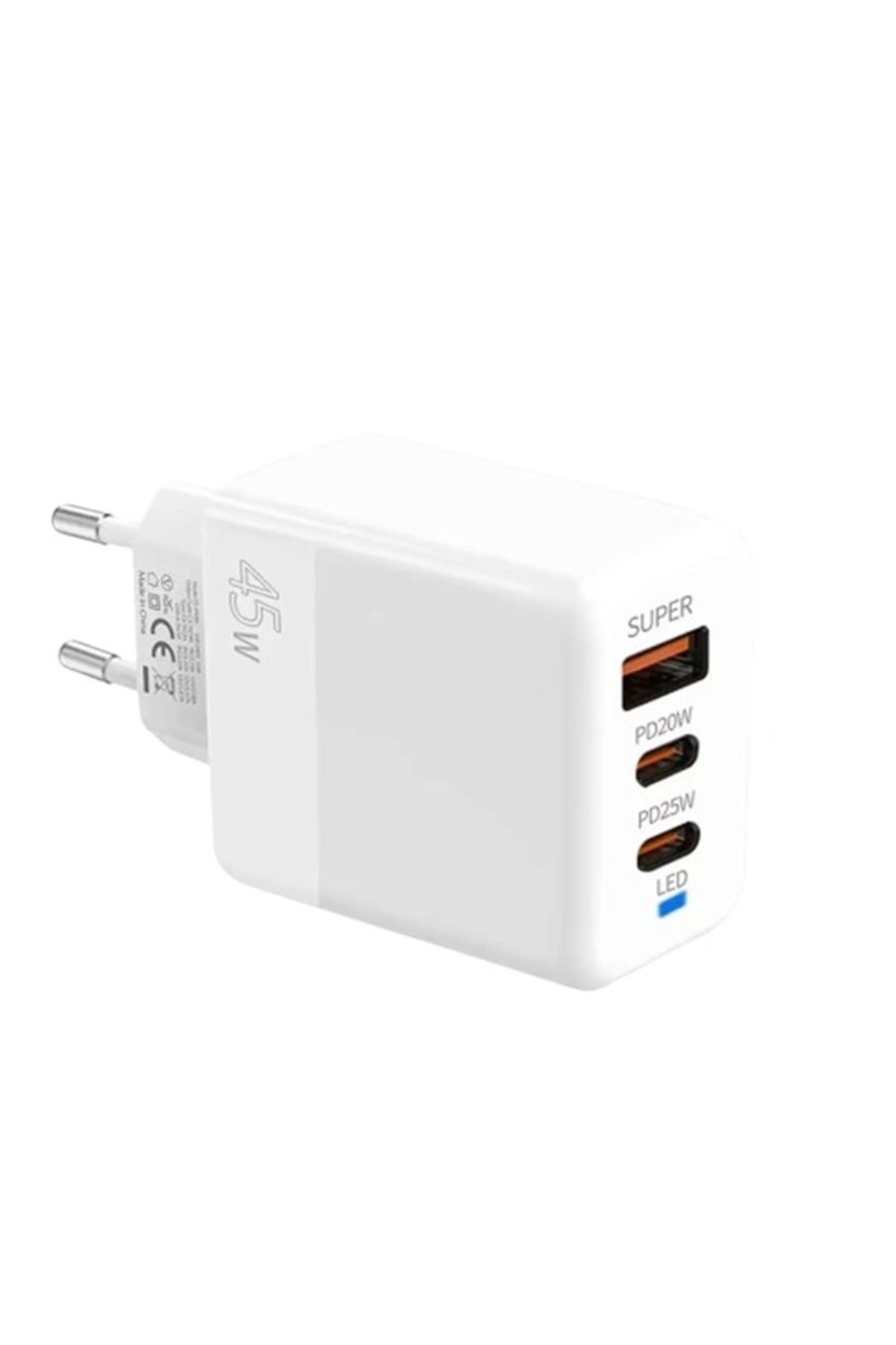 Notcraft ALLY PD40 2xType-C + USB QC3.0 PD 45W Hızlı Şarj Adaptörü Şarj Başlığı-(57 - NOTFRAFT8944