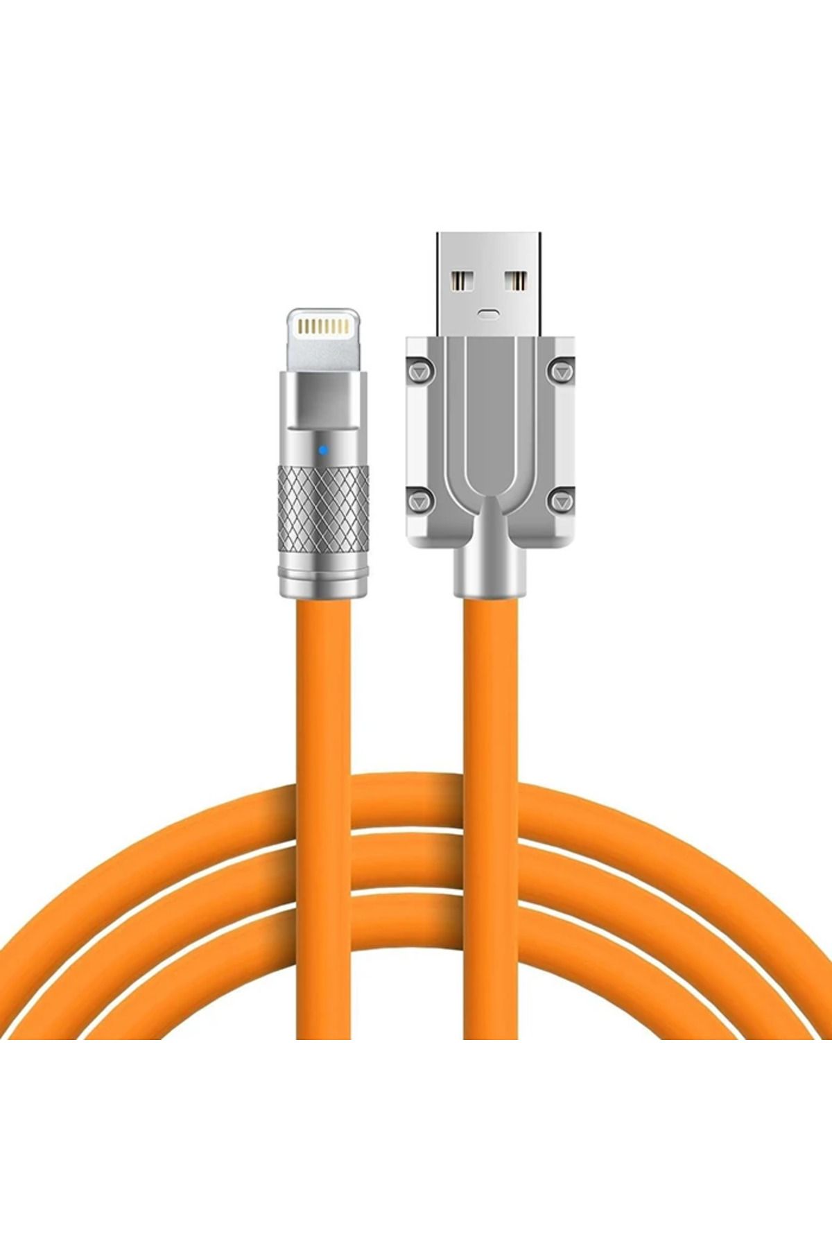 Notcraft ALLY 180° Dönebilen USB To iPhone Lightning 6A Hızlı Şarj Kablosu 1 Metre-(5775 - NOTFRAFT9741