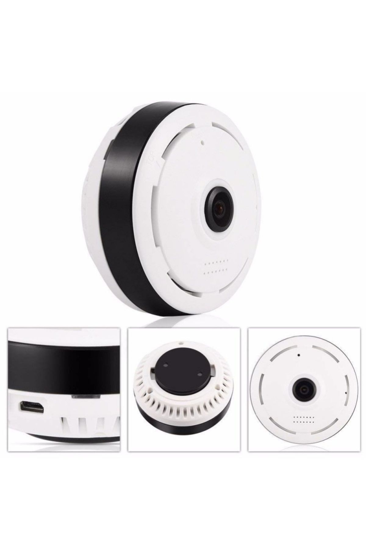 TECHSTAR-Cameră de supraveghere video ® D80, HD 960p, wireless, iluminare LED, 360°, detectare mișcare, Mi 4