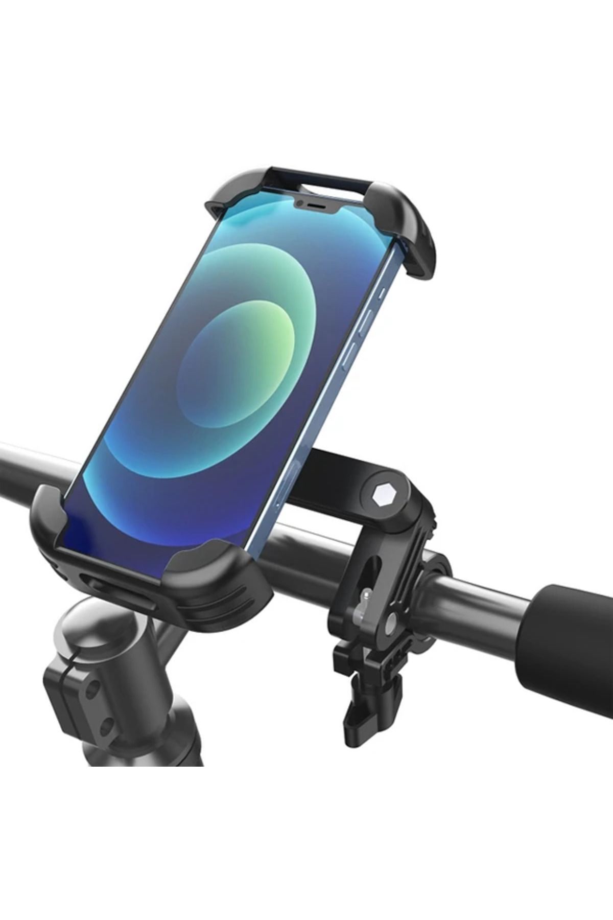 mudikonsept Ally HL-152 Motor ve Bisiklet Gidonu İçin 360 Dönebilen Telefon Tutucu-(5775) - MDE4471-4084