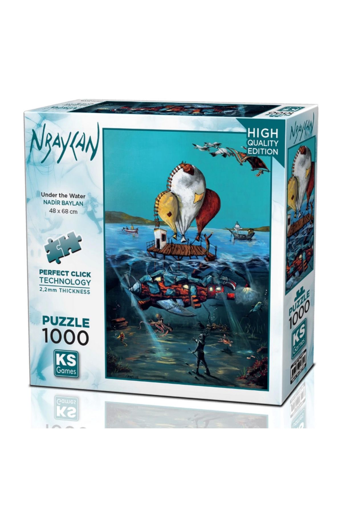BYR Fırsat Byr Ks Games Under The Water Puzzle 1000 Parça 20709 Yeni
