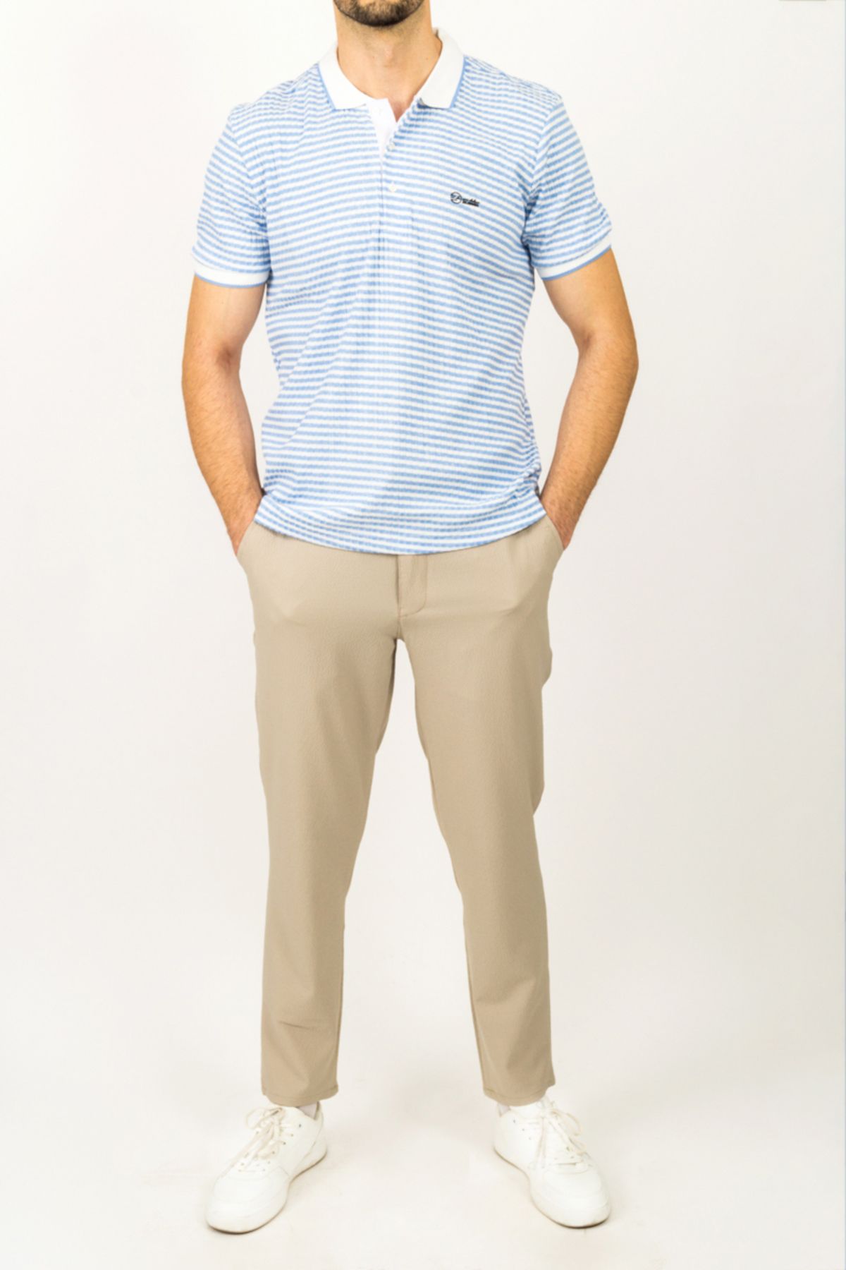 APT PRESTIGE Beli Lastikli Basic Desen Jogger Pantolon