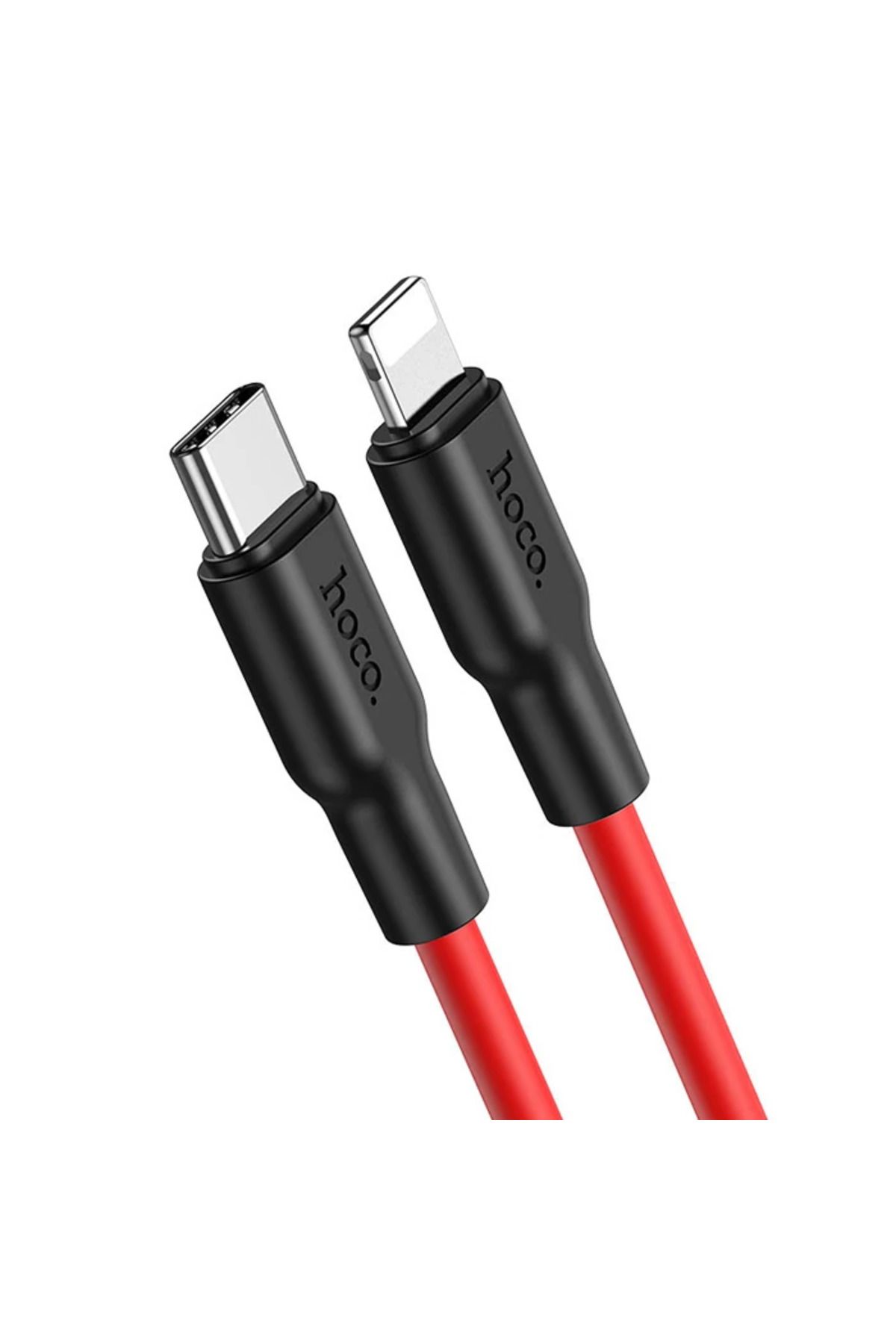 Uyguna Kapında HOCO X21 Plus PD 20W Type-C to iPhone Lightning Silikon Hızlı Şarj ve Data Kablos - SVU7165-9506