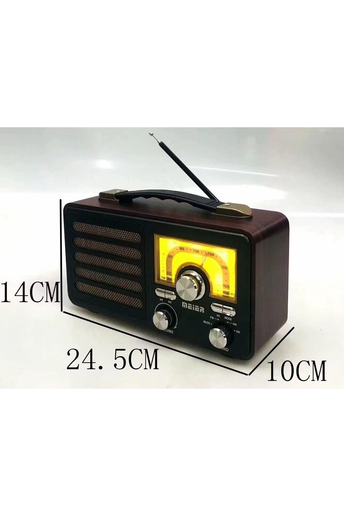 OnlyTech Kaliteli Büyük Boy Nostajık Rt-755 Usb/Bt/Fm müzik çalar Radyo