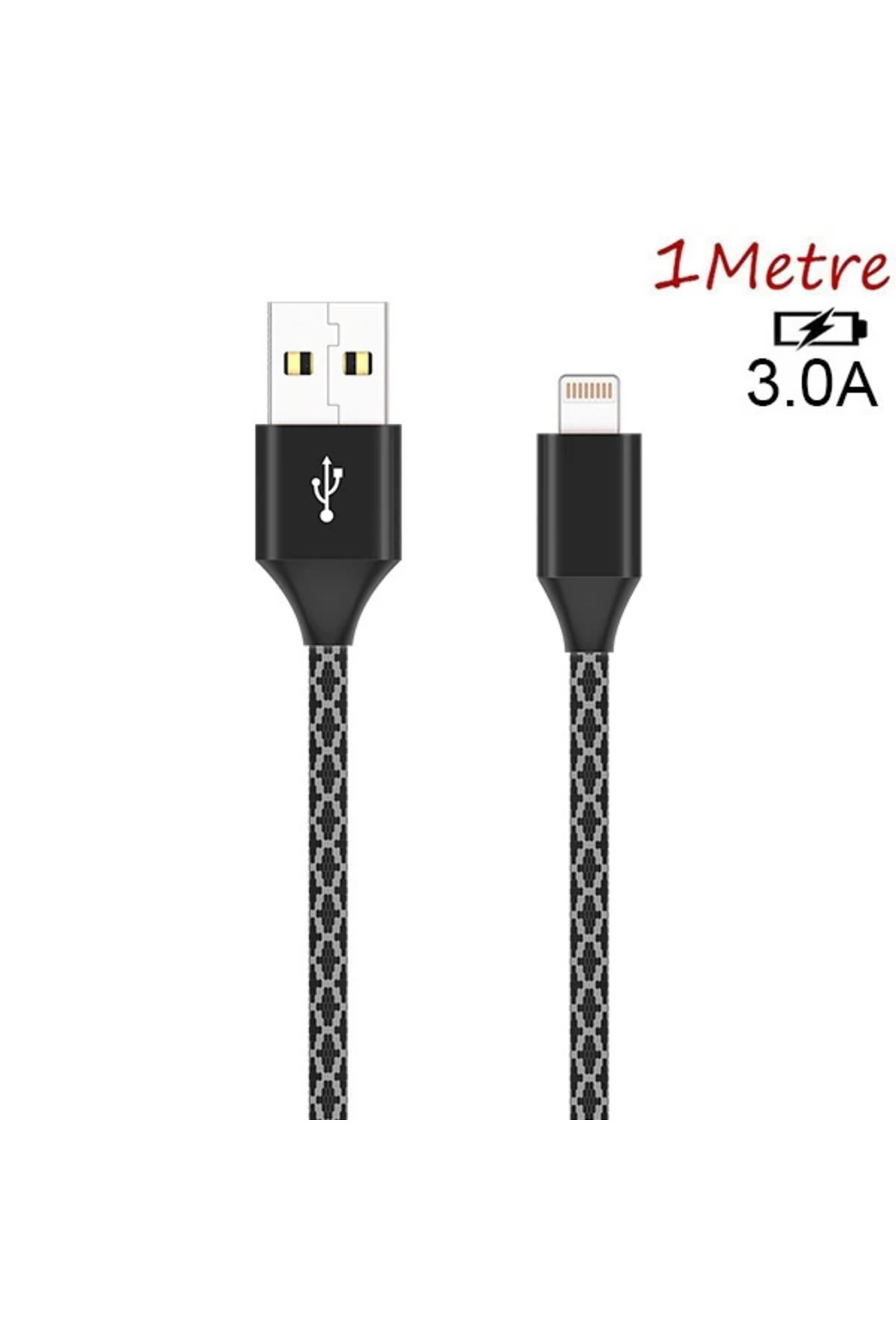 Uyguna Kapında İPhone 14-13-12 11 3.0A Hızlı Halat Usb Şarj Kablosu 1MM-(5775) - SVU2401-6633